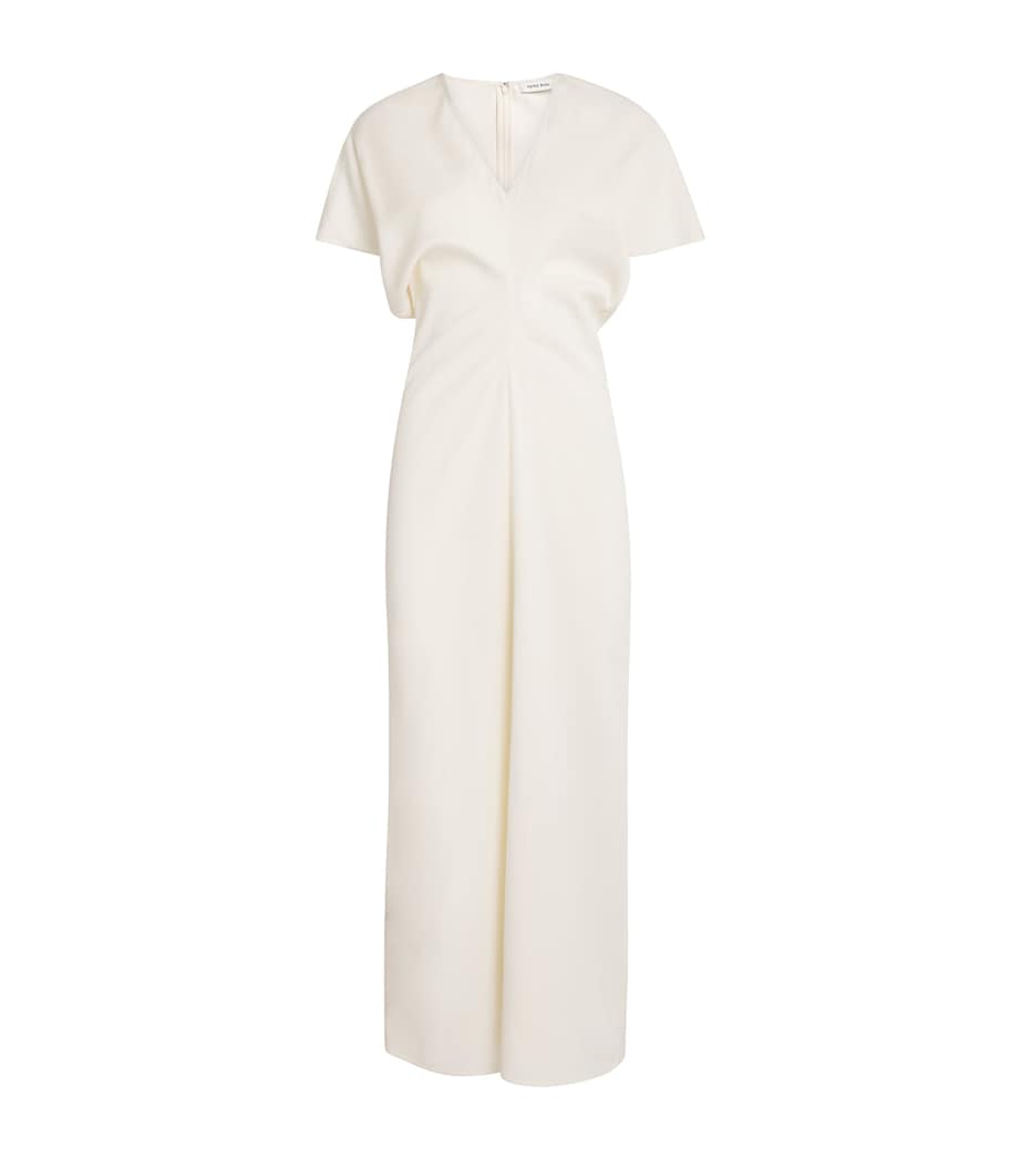 Satin Zadig Midi Dress IVORY Image 1