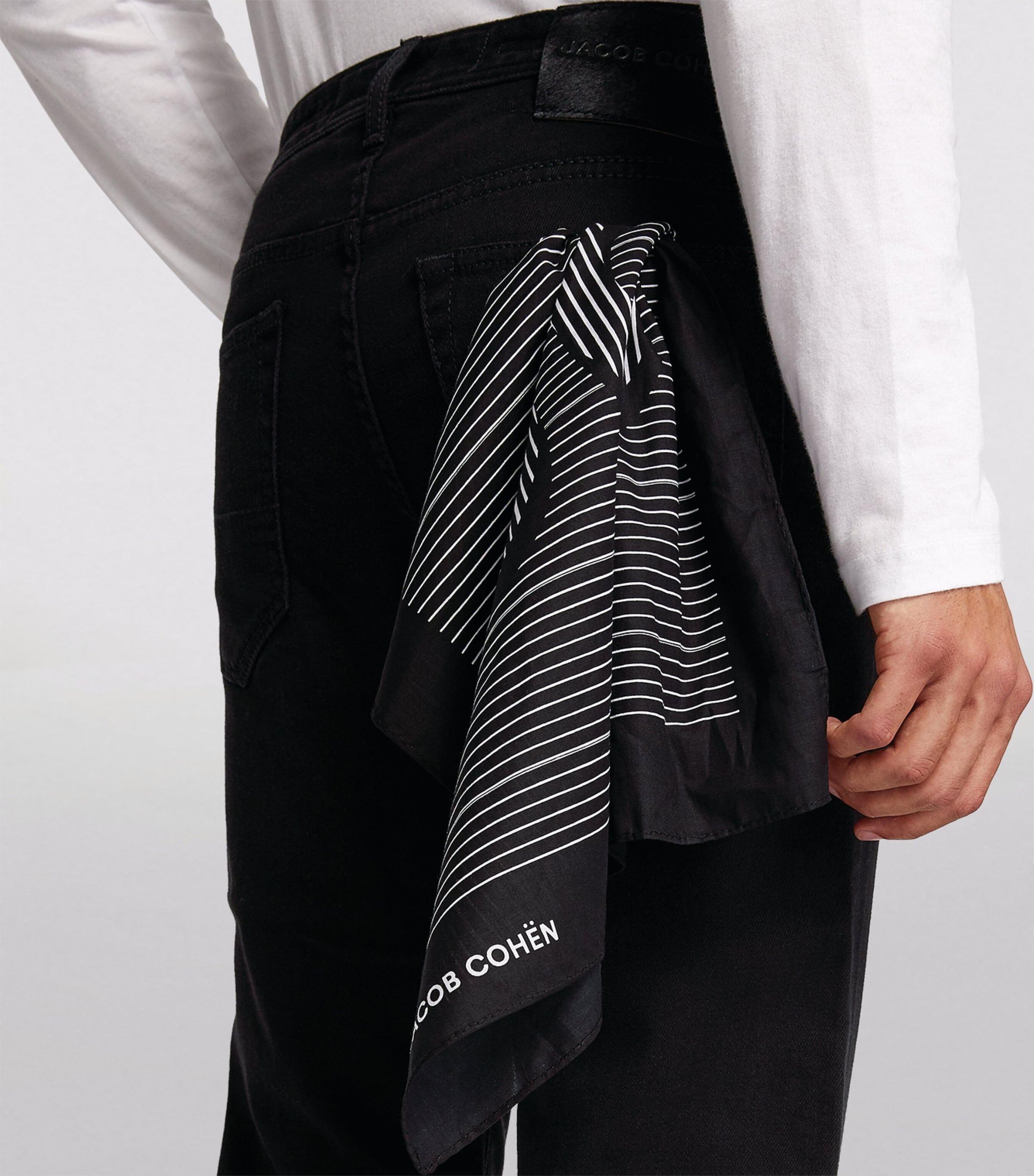 Straight Jeans 118D-BLACK Image 6