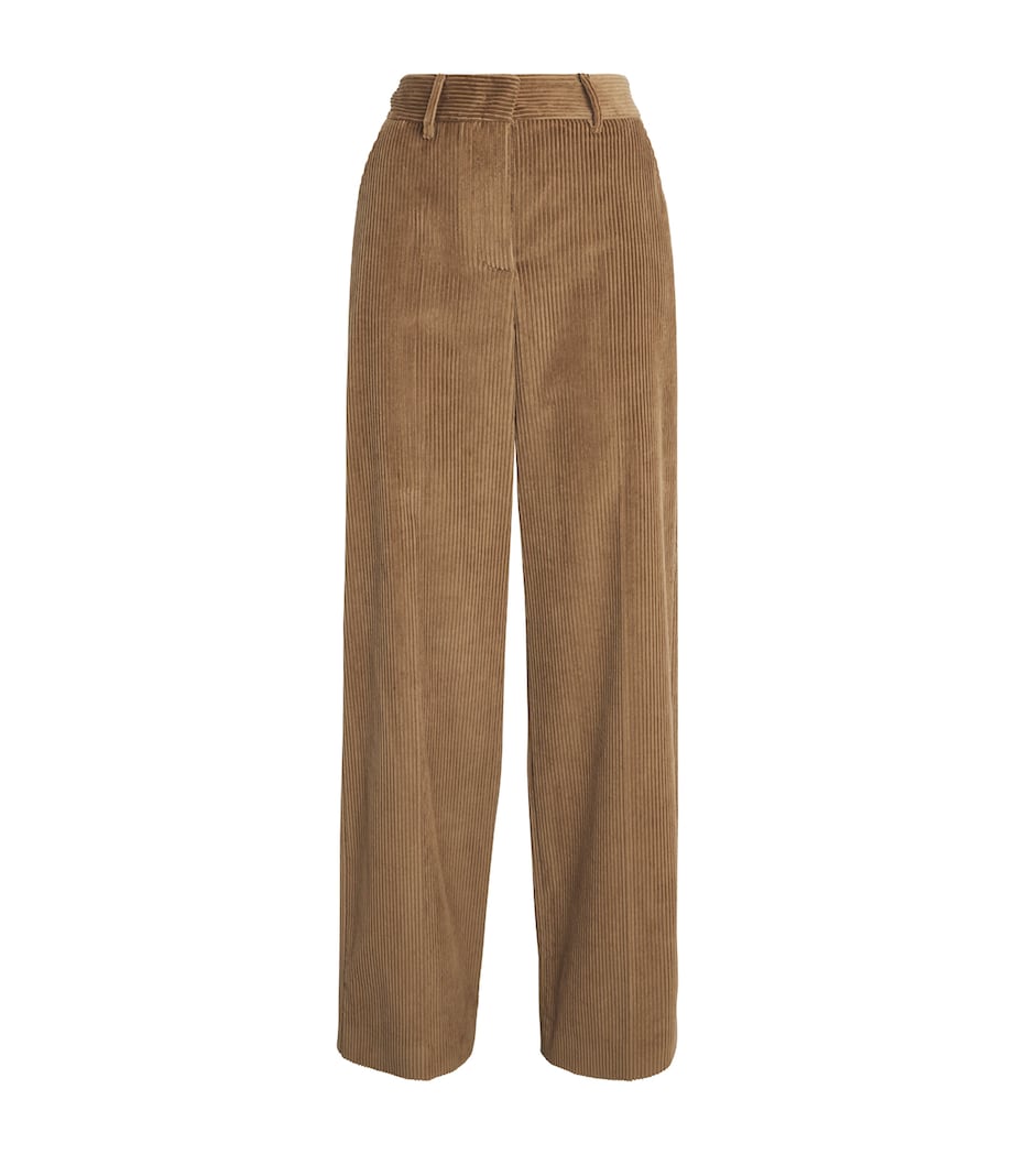 Corduroy Straight Trousers HAZELNUT BROWN Image 1