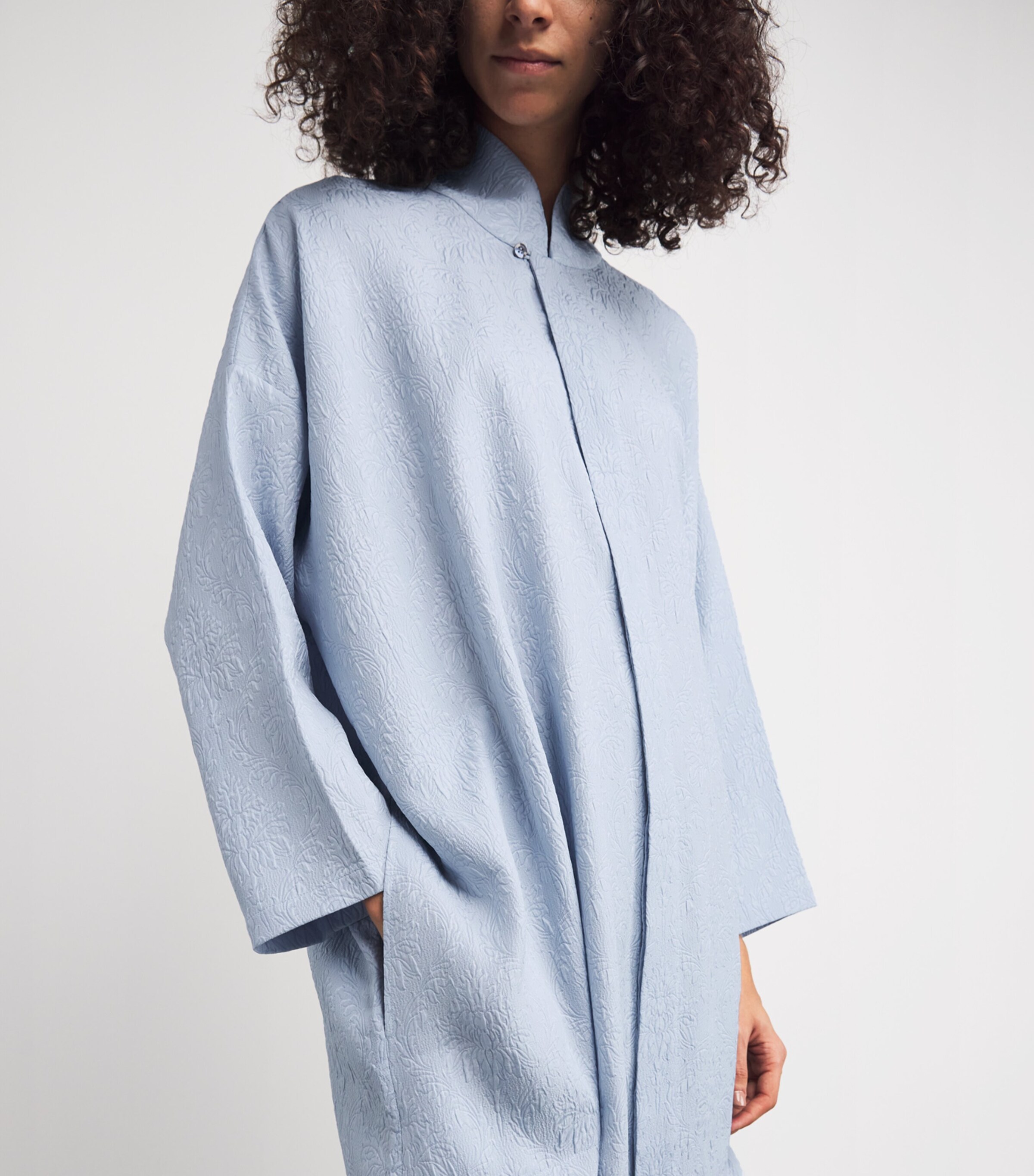 Silk Stand-Collar Shirt BRGTNBL Image 6