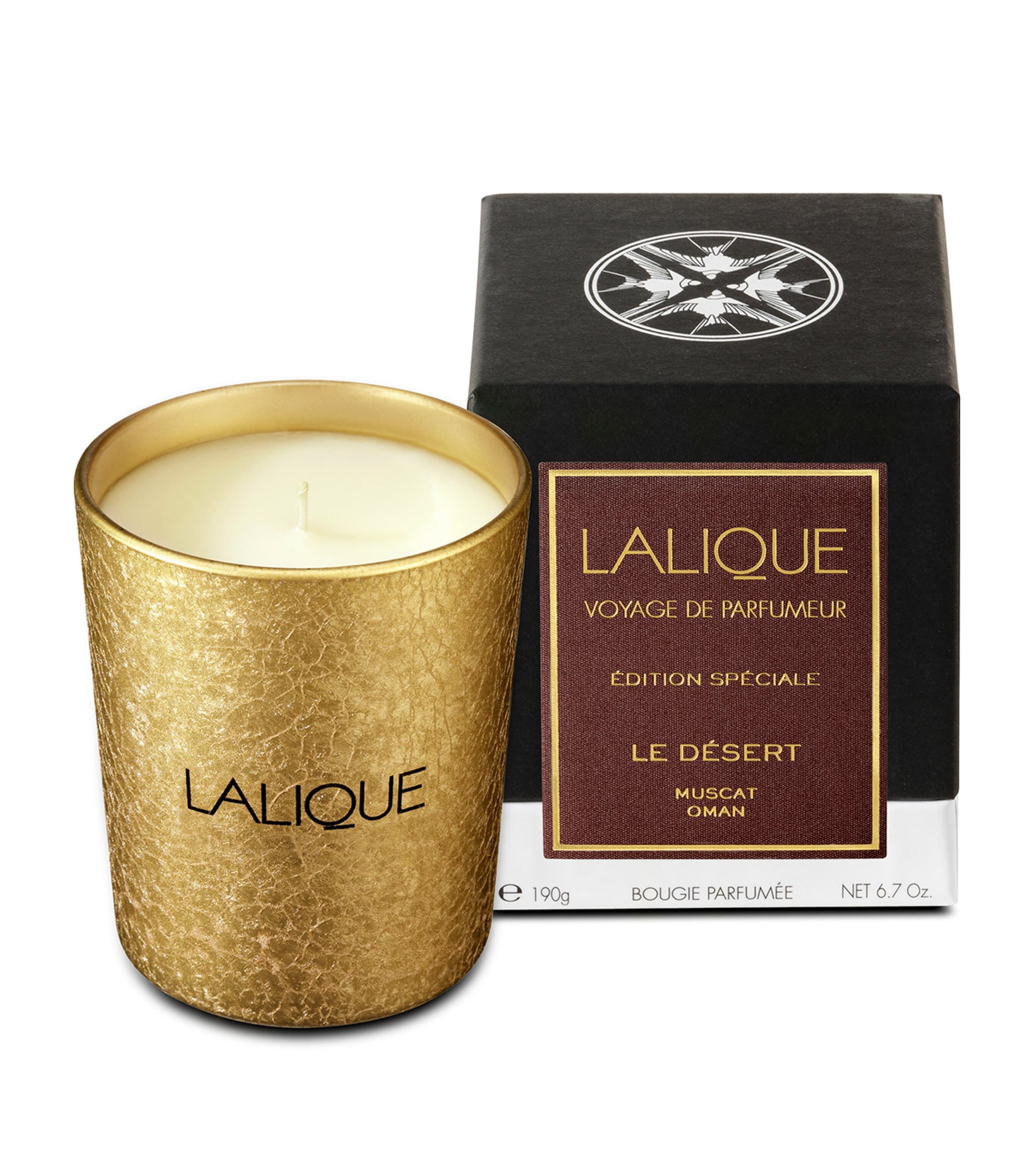 Lalique Le Désert Muscat Candle (190g) | Home Accessories | Candles | Designers | Lalique