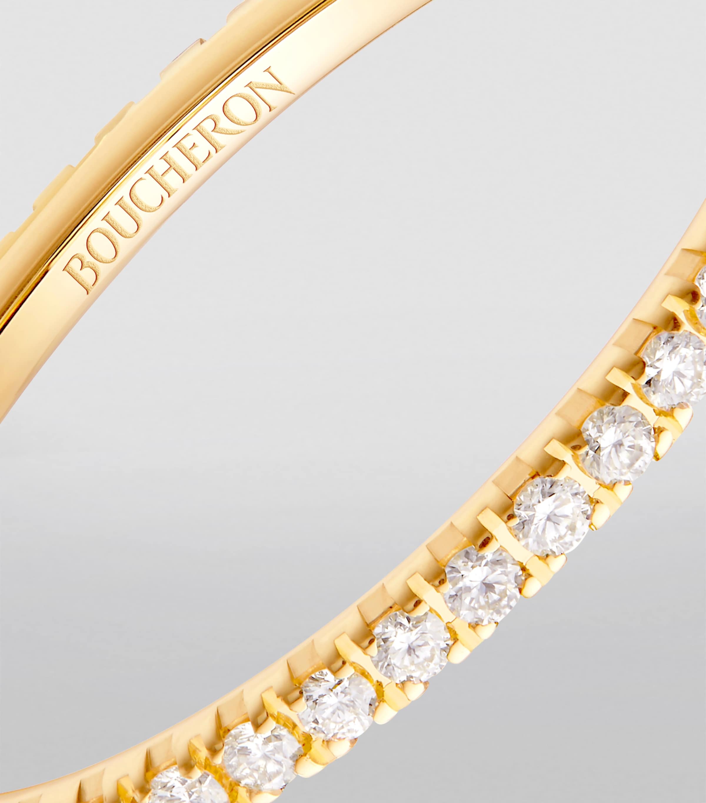 Yellow Gold and Diamond Epure Wedding Band Image 3