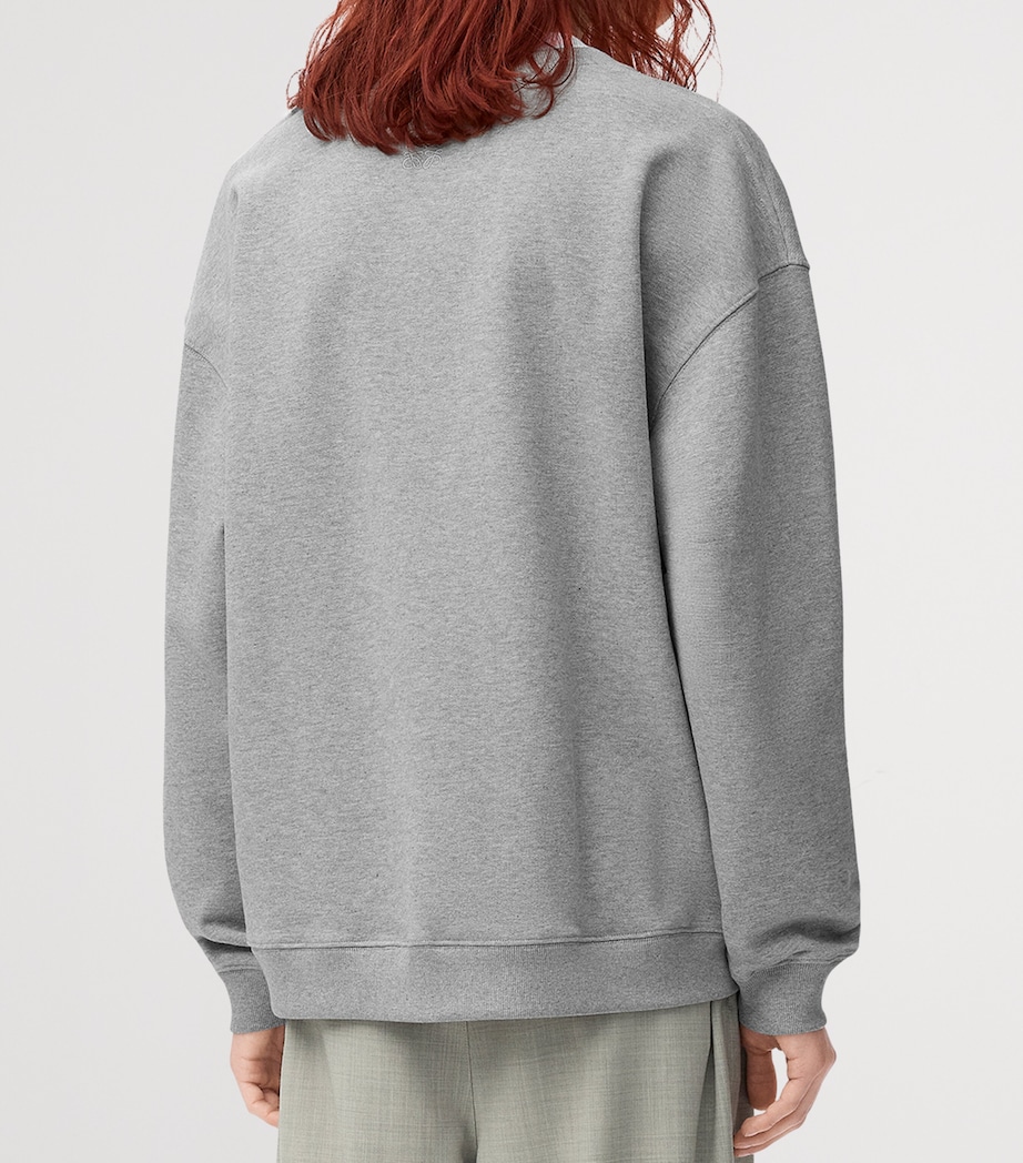 Layered Logo-Print Sweatshirt GREY MELANGE Image 4