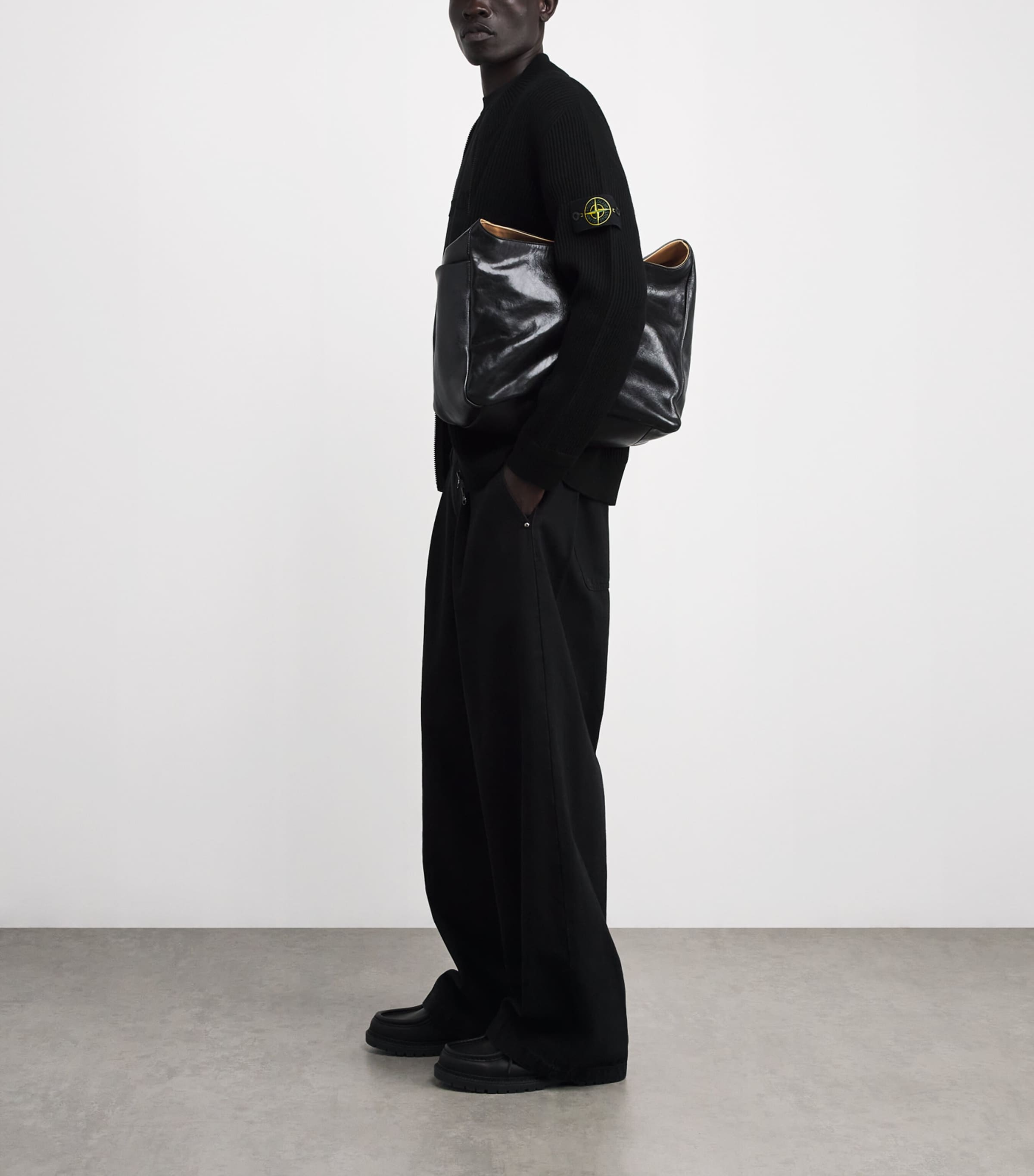 Virgin Wool Zip-Up Sweater V0029 Image 2