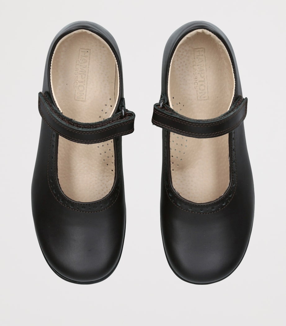 Leather Emma School Shoes DARK BROWN Image 4