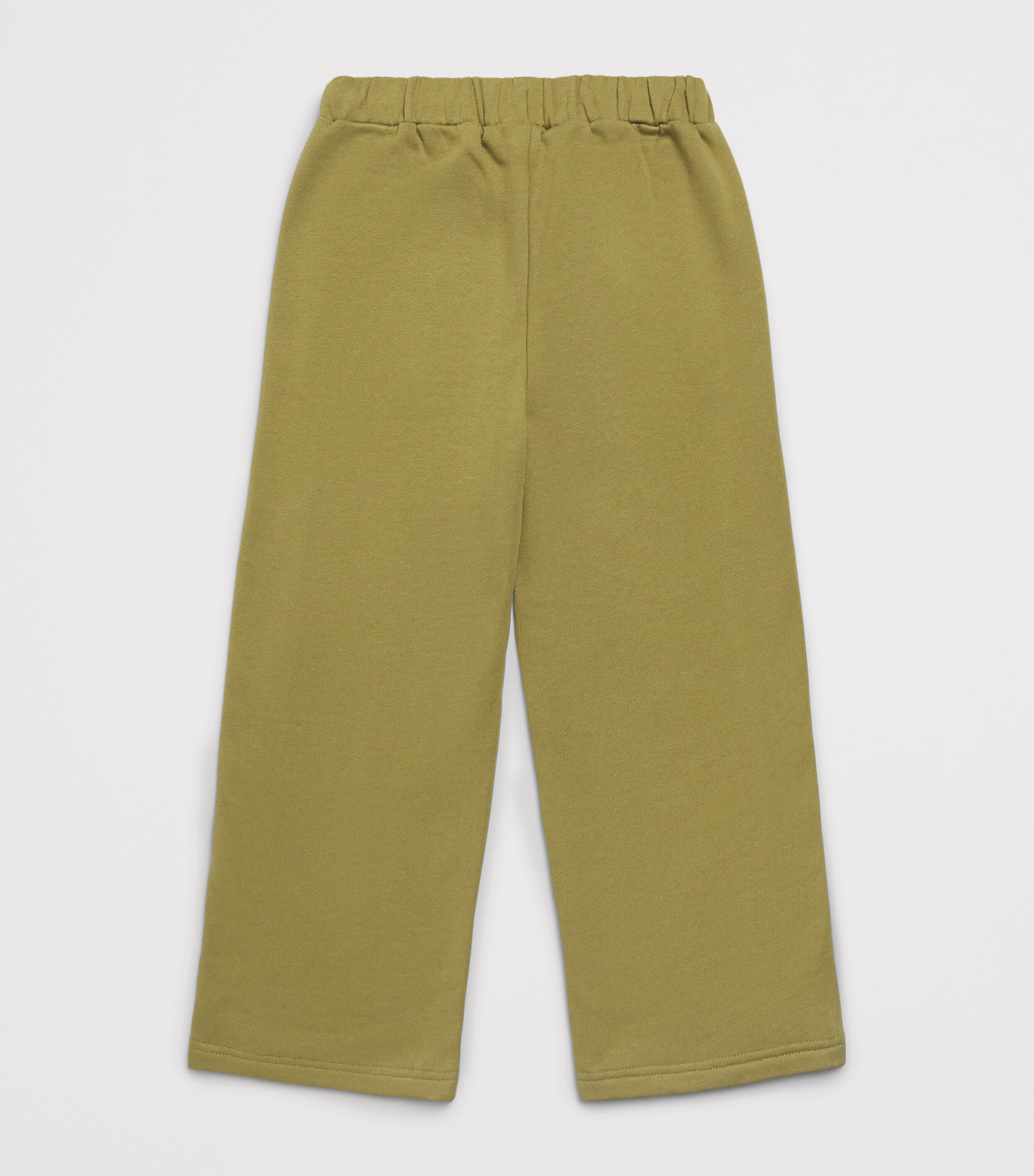 Palm Angels Kids Cotton Drawstring Sweatpants (4-12+ Years) Olive Drab Image 2