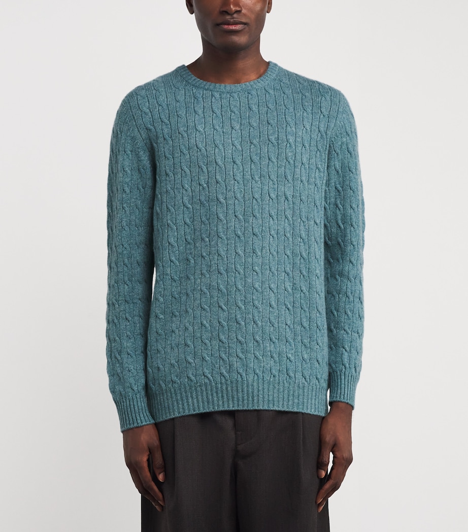 Cashmere Cable-Knit Sweater HC0038 SEASCAPE Image 3