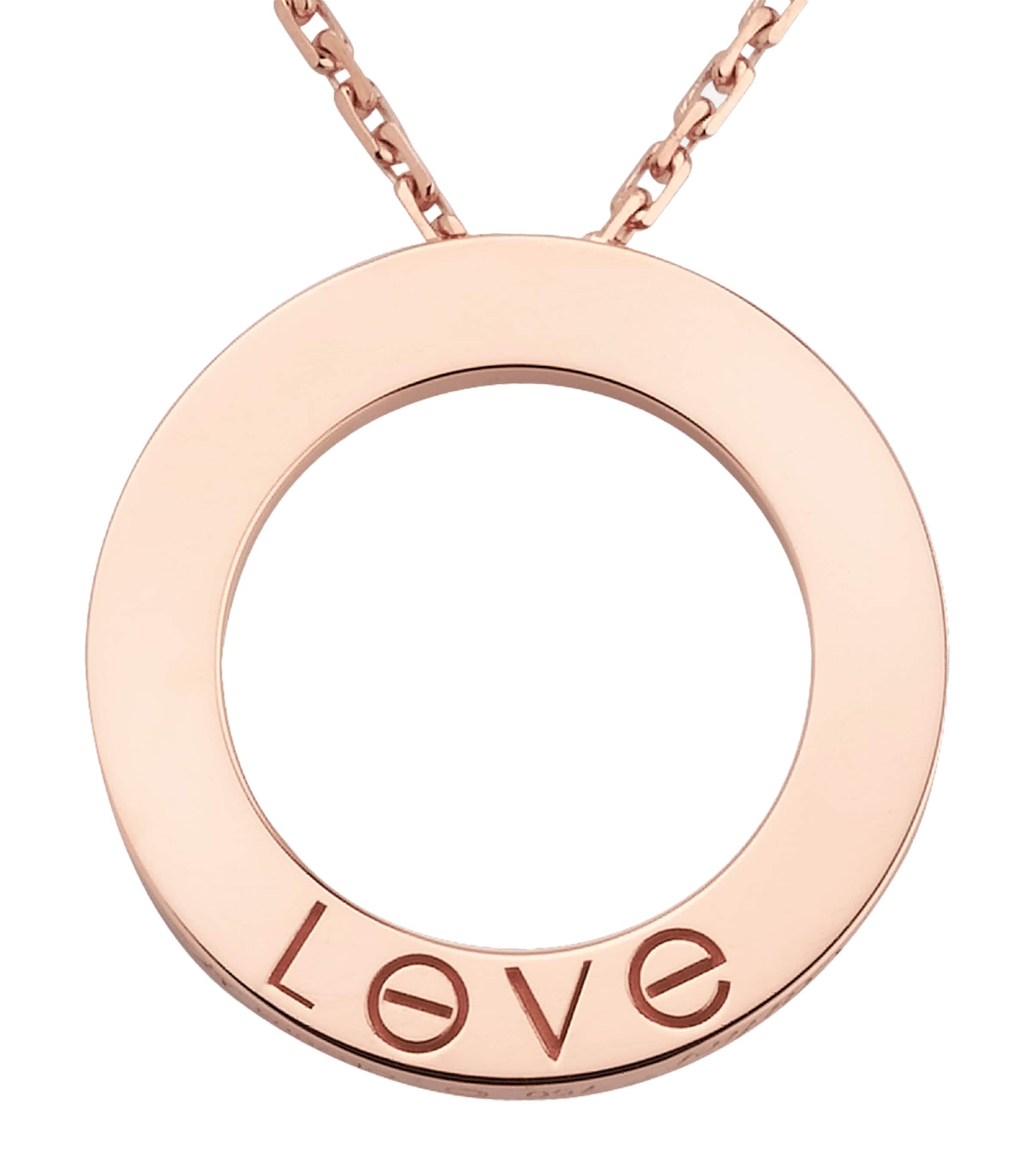 Rose Gold LOVE Necklace ROSE GOLD Image 7