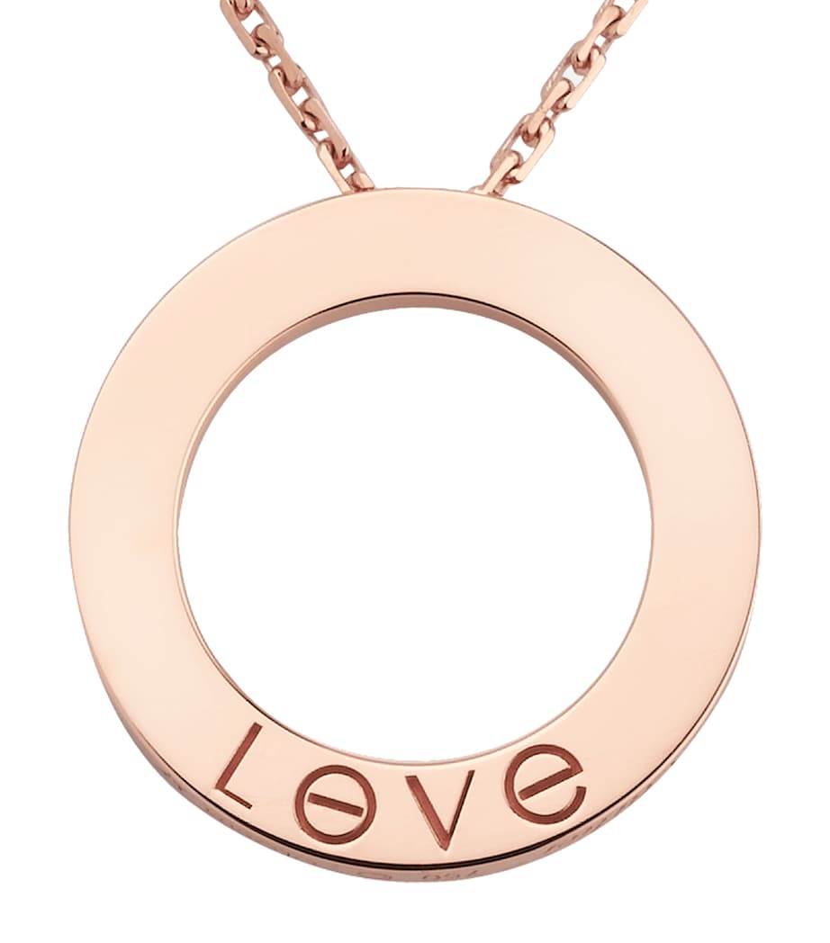 Rose Gold LOVE Necklace ROSE GOLD Image 7