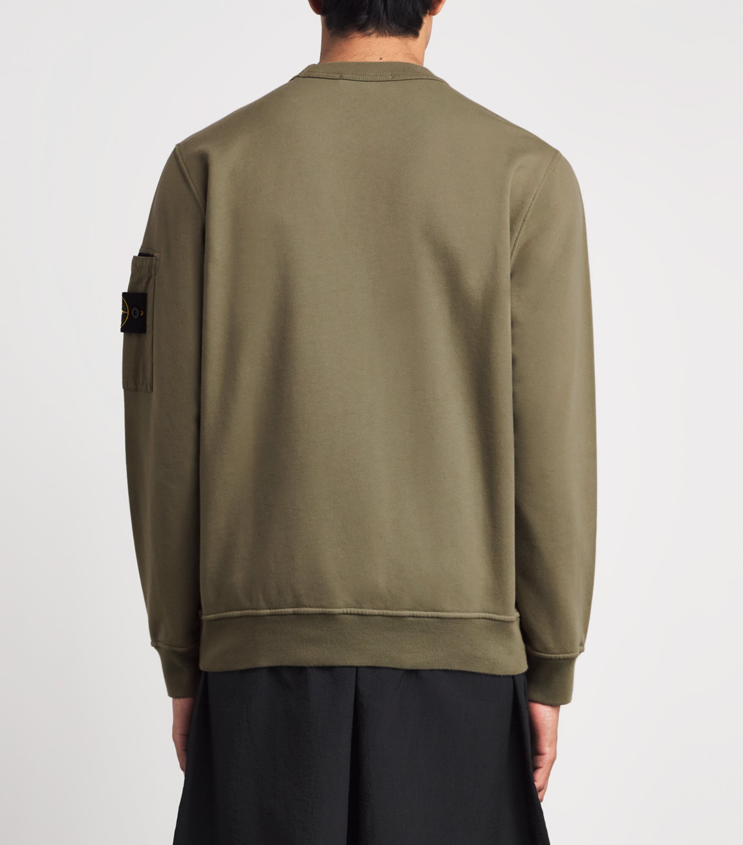 Stone Island Mens Cotton Compass Sweatshirt Image 5