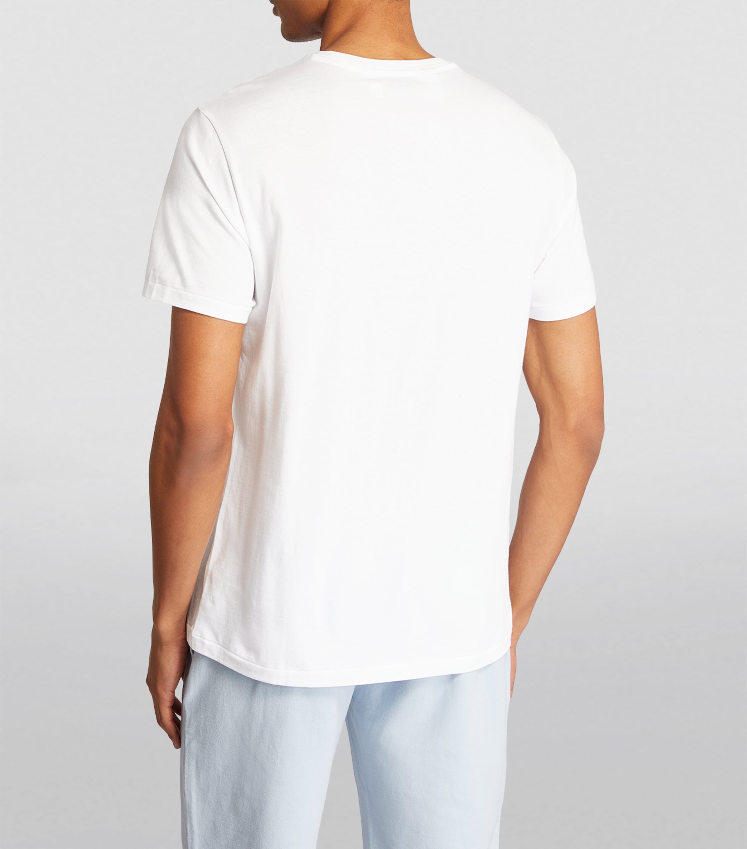 Polo Ralph Lauren Mens Logo Lounge T-Shirt White Polo Tee Image 4