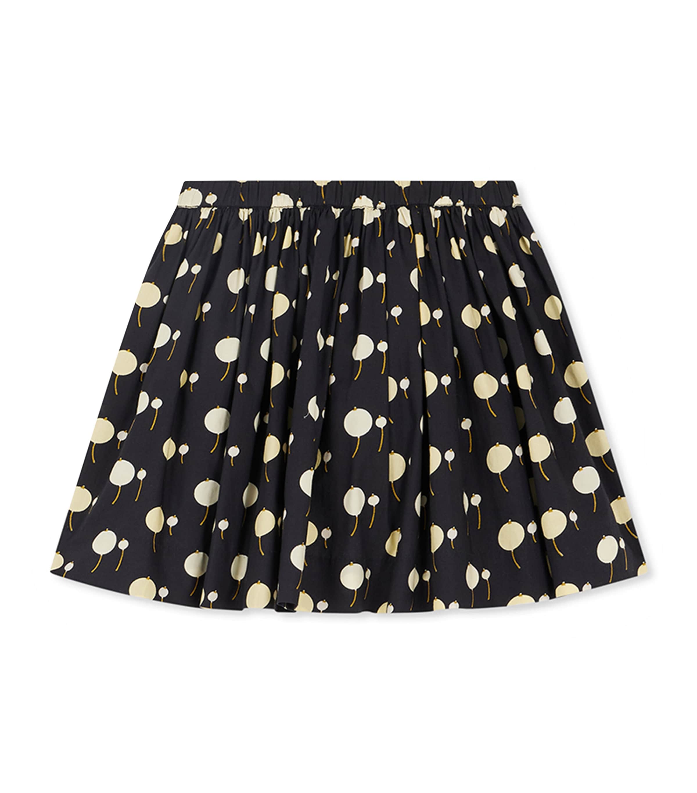 Bonpoint Organic Cotton Cherry Print Skirt In Black
