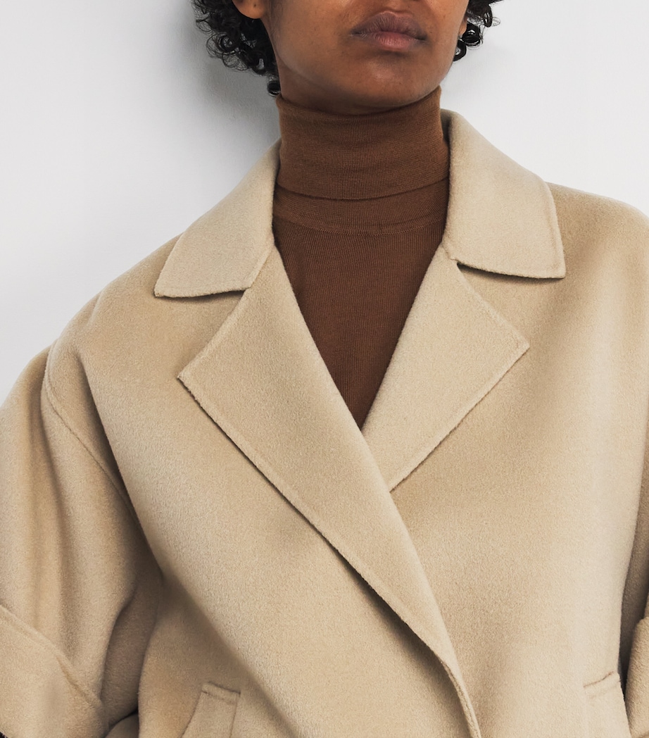 Virgin Wool Short Coat BEIGE Image 6