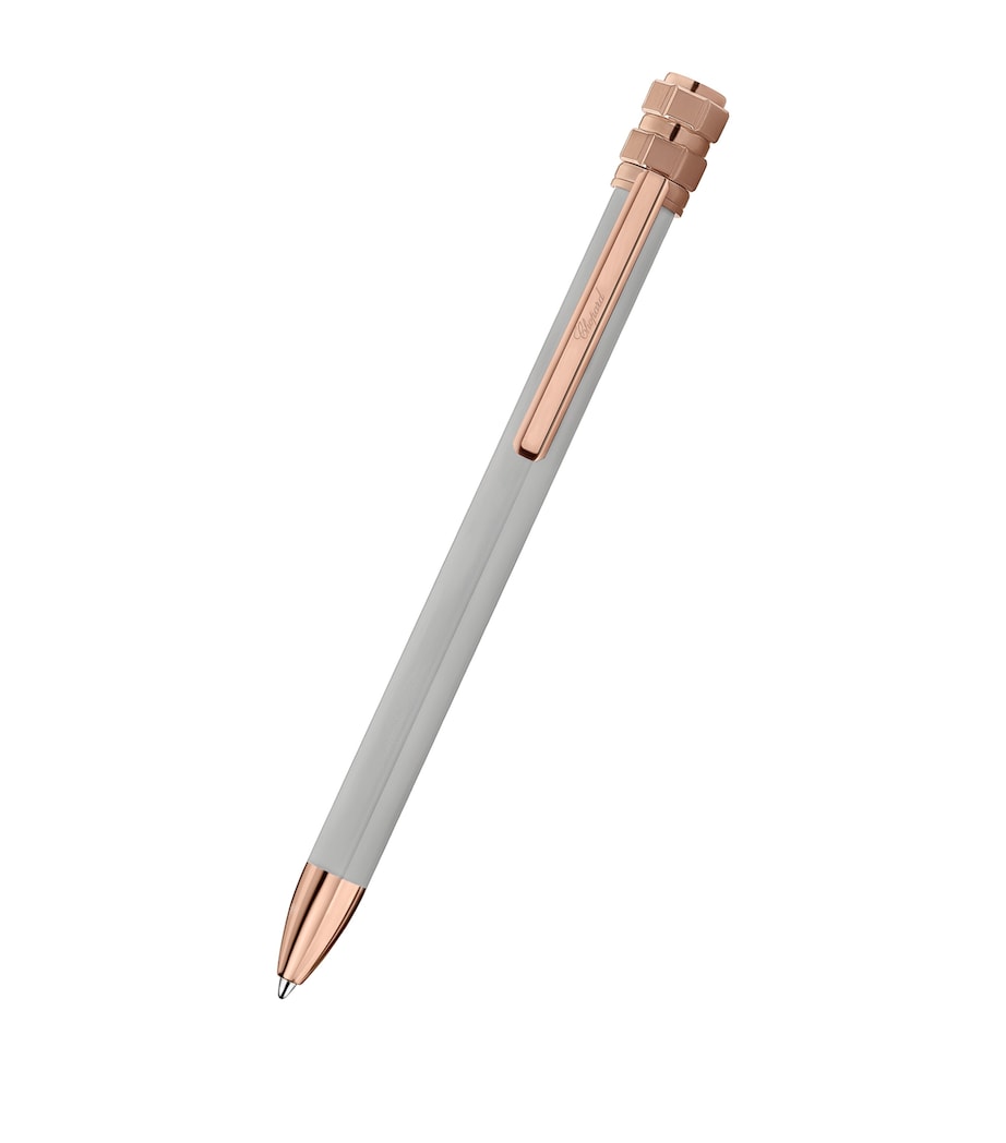 Chopard Ice Cube Ballpoint Pen Silver & Rose Gold Image 1