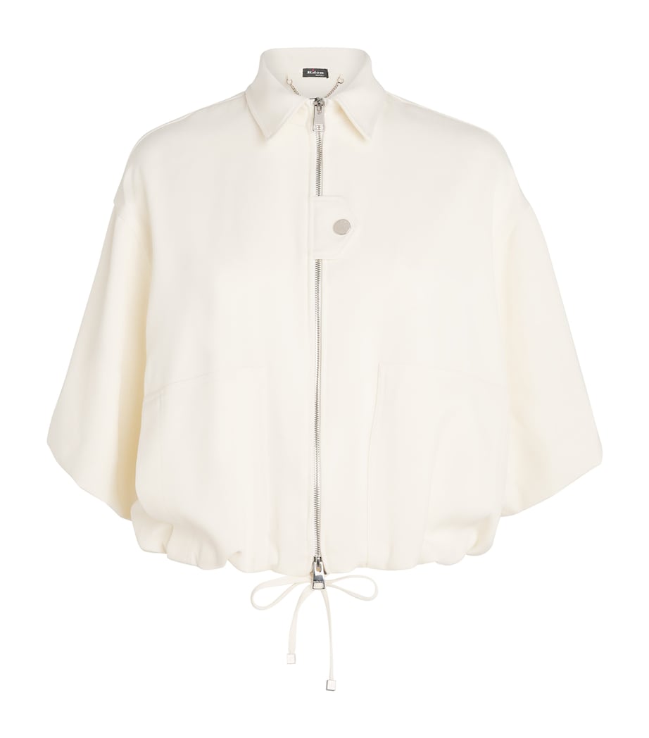 Wool-Silk Jacket WHITE Image 1