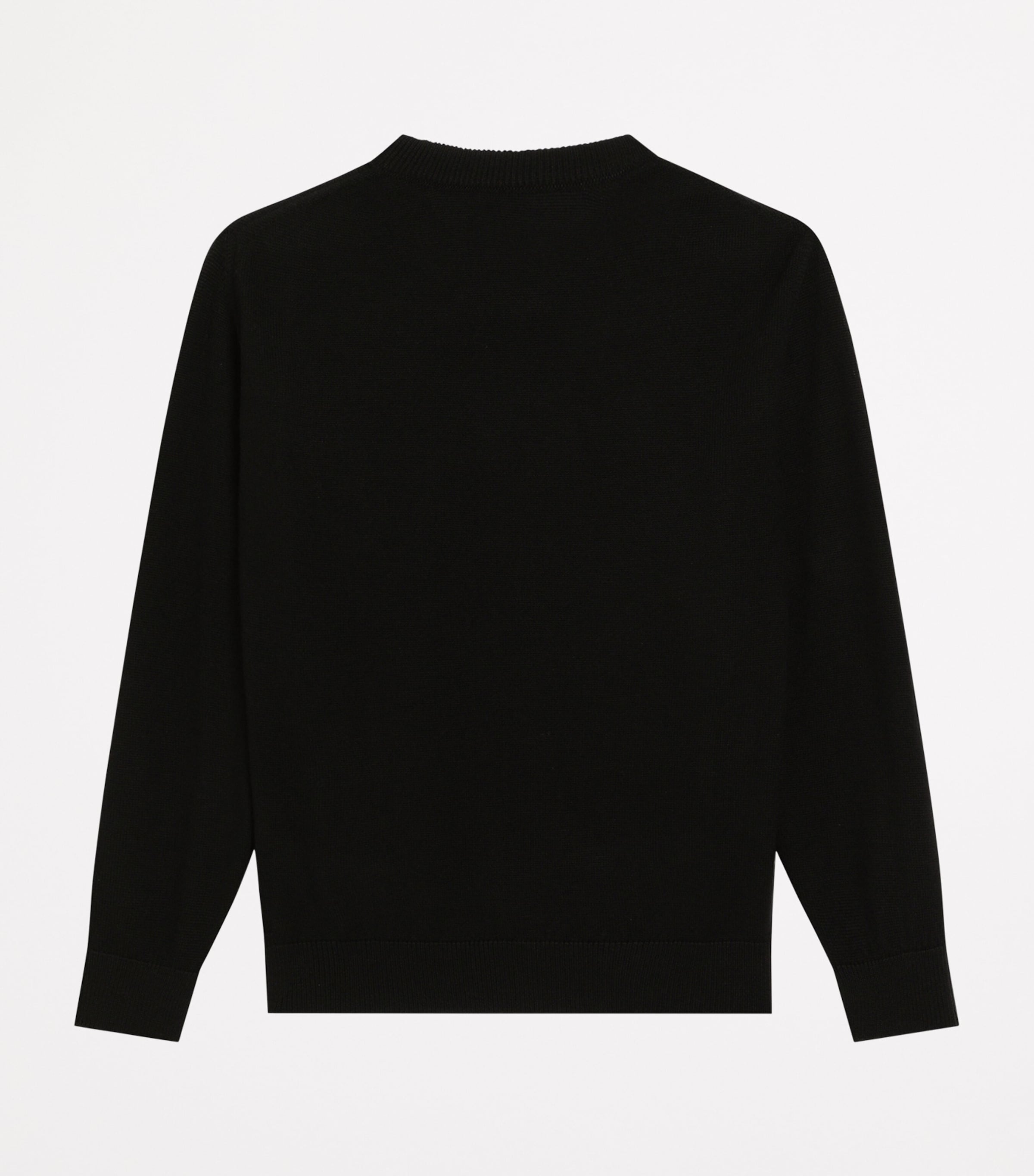 Cotton Appliquéd Sweater (8-12+ Years) N0000-BLACK Image 2