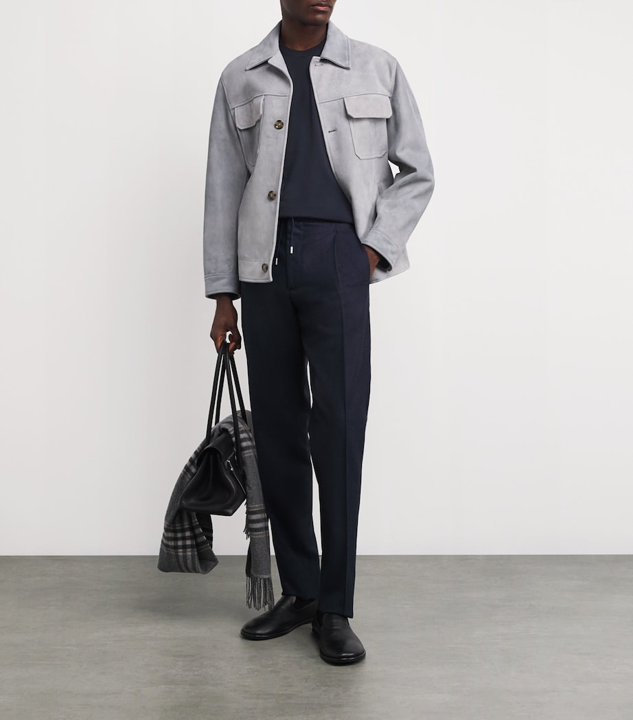 Virgin Wool T-Shirt 850 NAVY Image 2