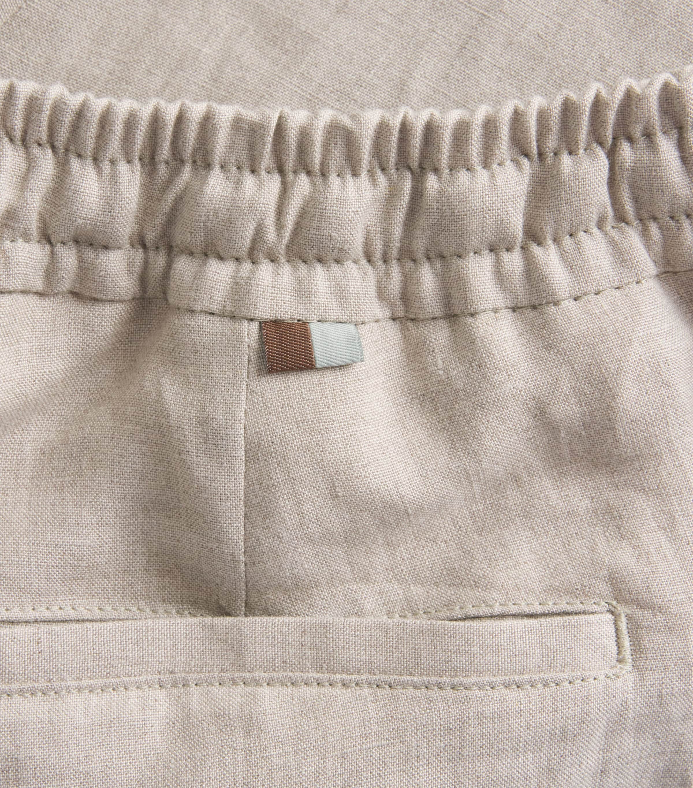 Linen Drawstring Trousers 703 Image 2