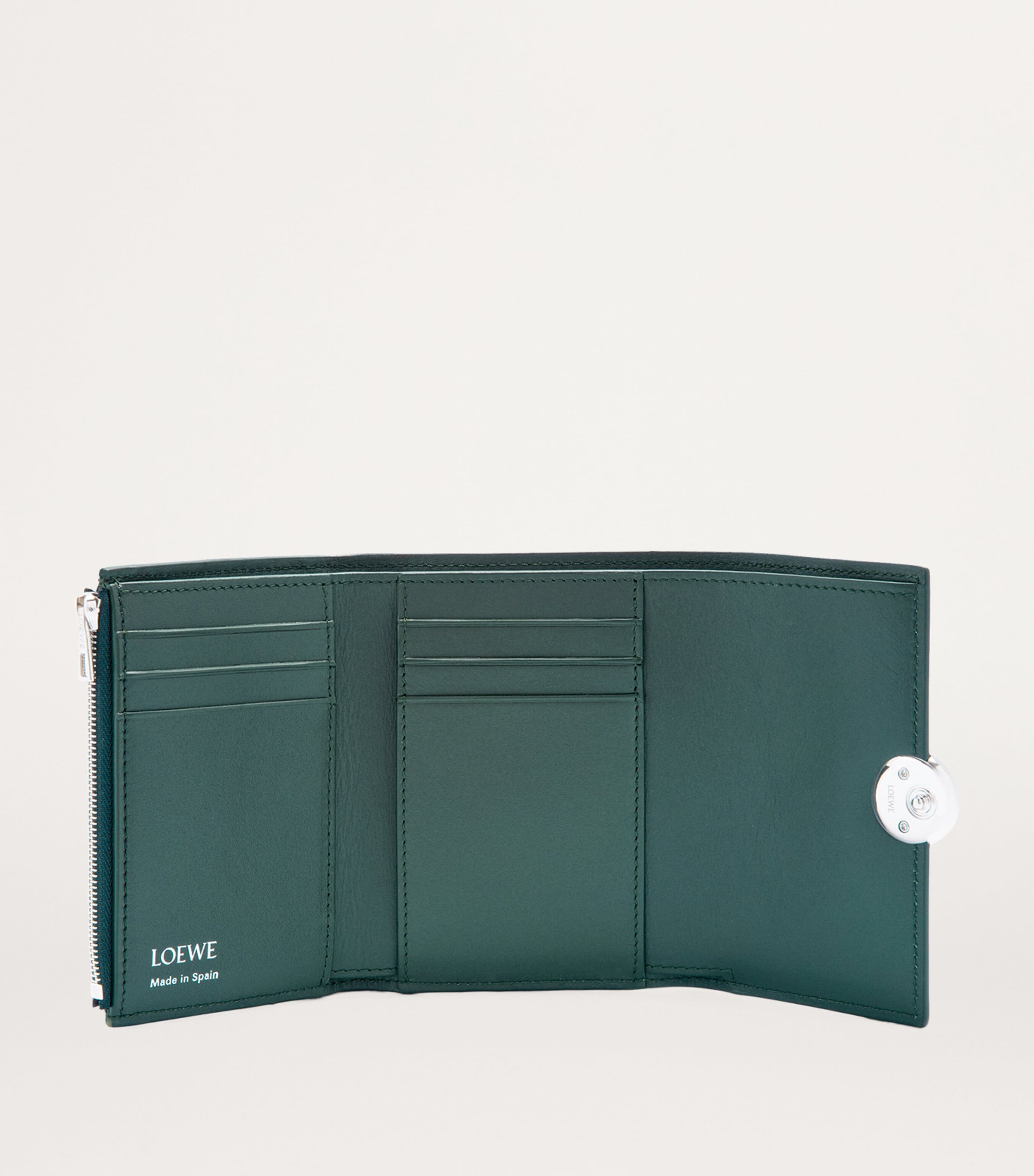 【LOEWE】Pebble Anagram small バーティカル ウォレット Anagram small vertical wallet in pebble grained calfskin