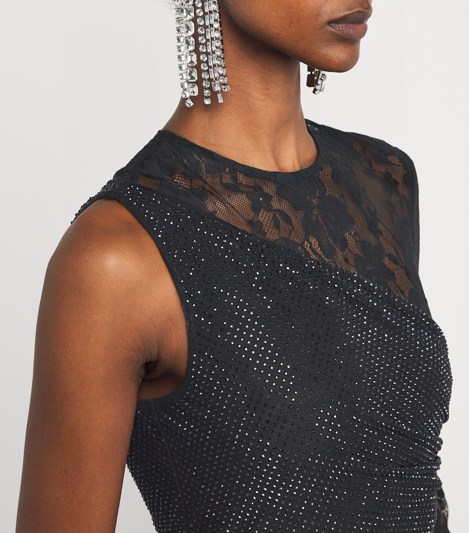 One-Shoulder Maxi Dress BLACK Image 4