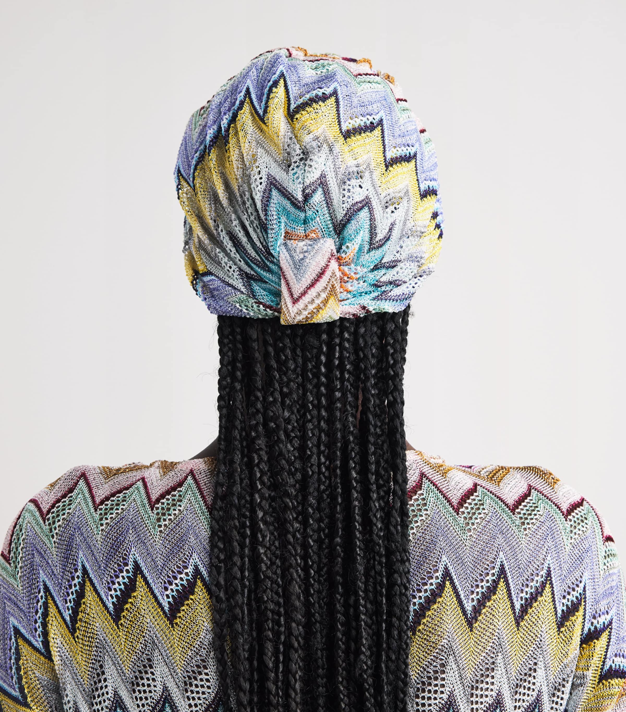 Missoni Knot-Front Zigzag Turban Smsor Multicolor Image 2