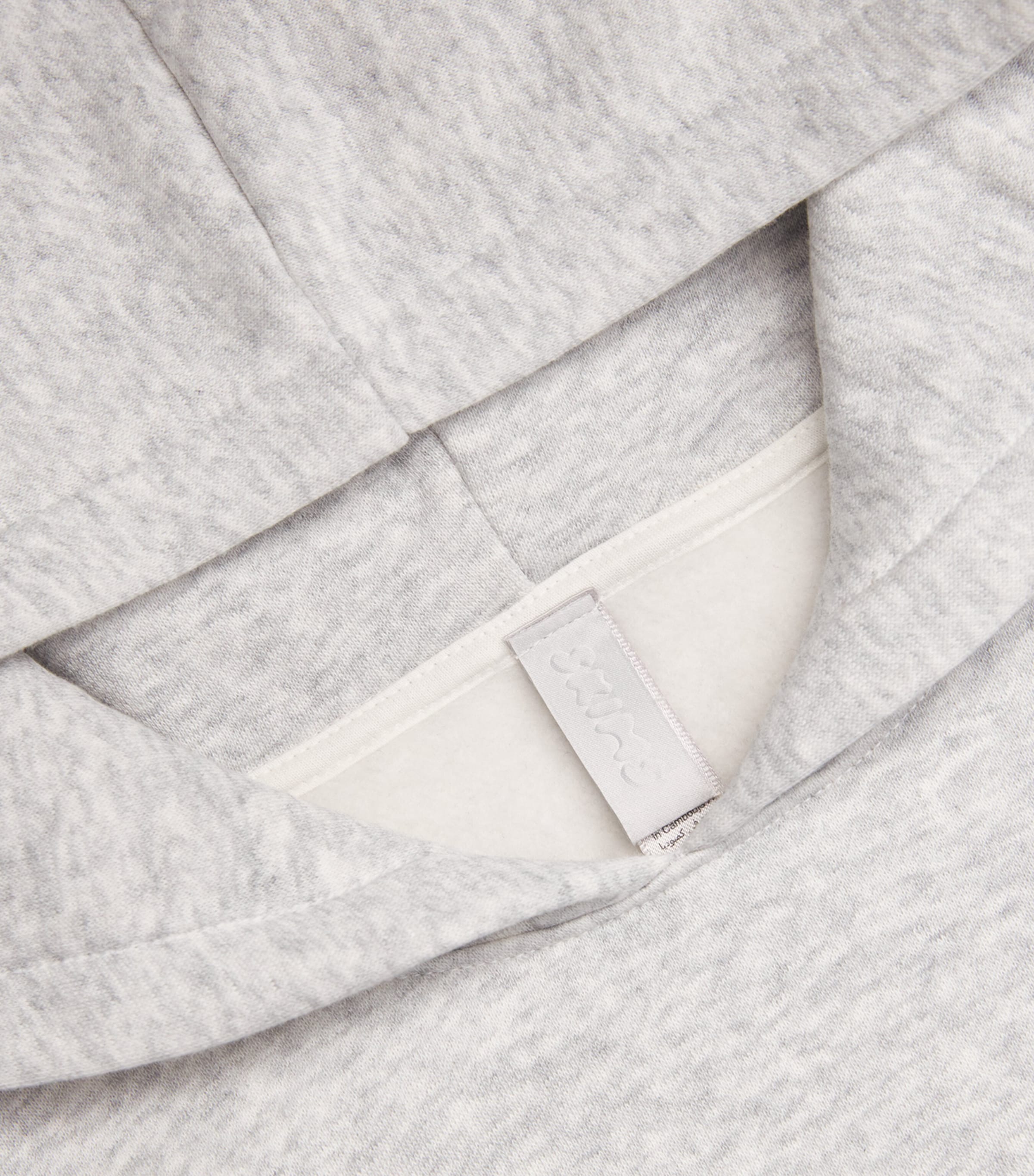 Fleece Lounge Relaxed Hoodie LIGHT HEATHER GREY Image 5