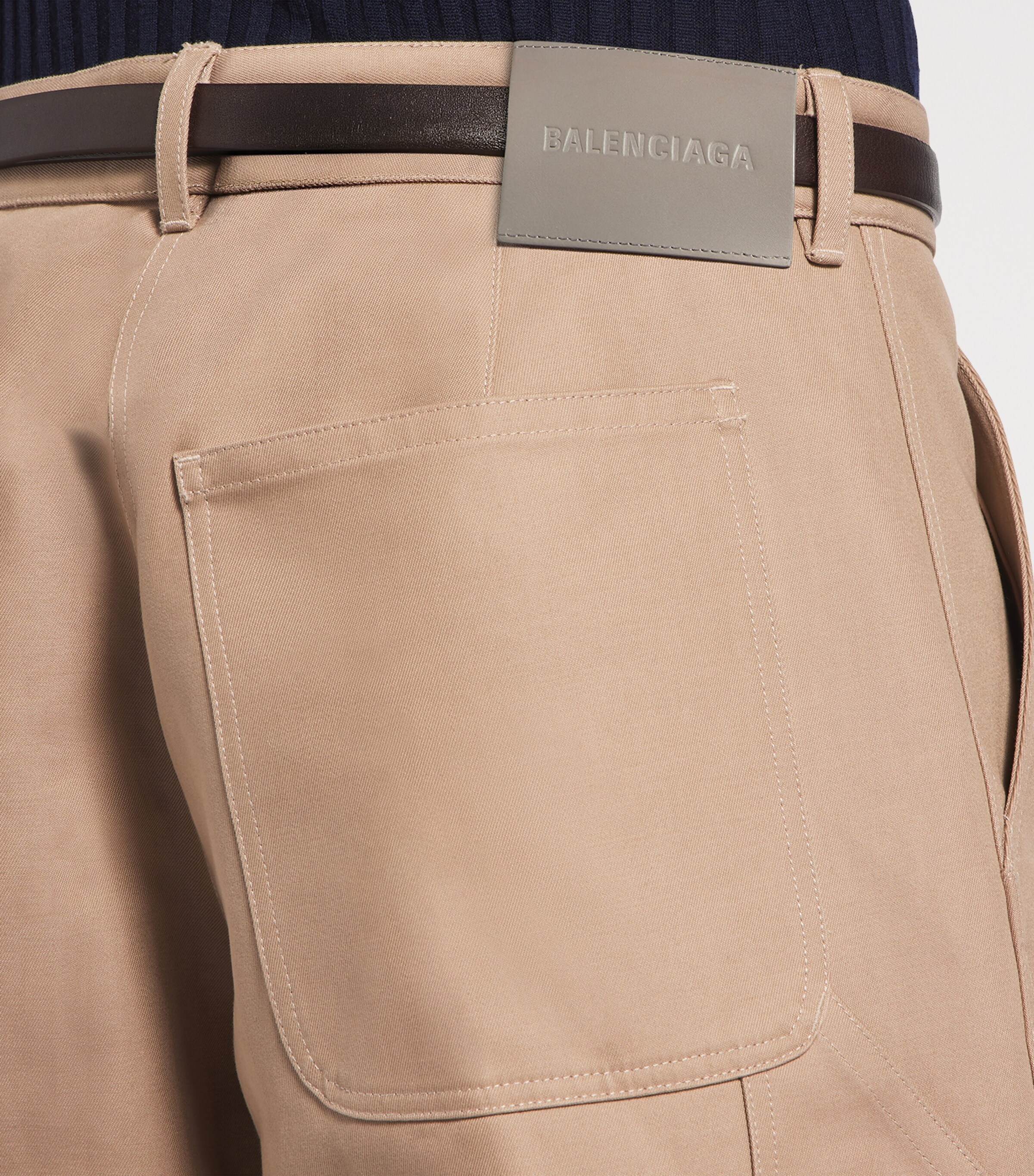 Balenciaga Womens Cotton Tailored Shorts Image 6
