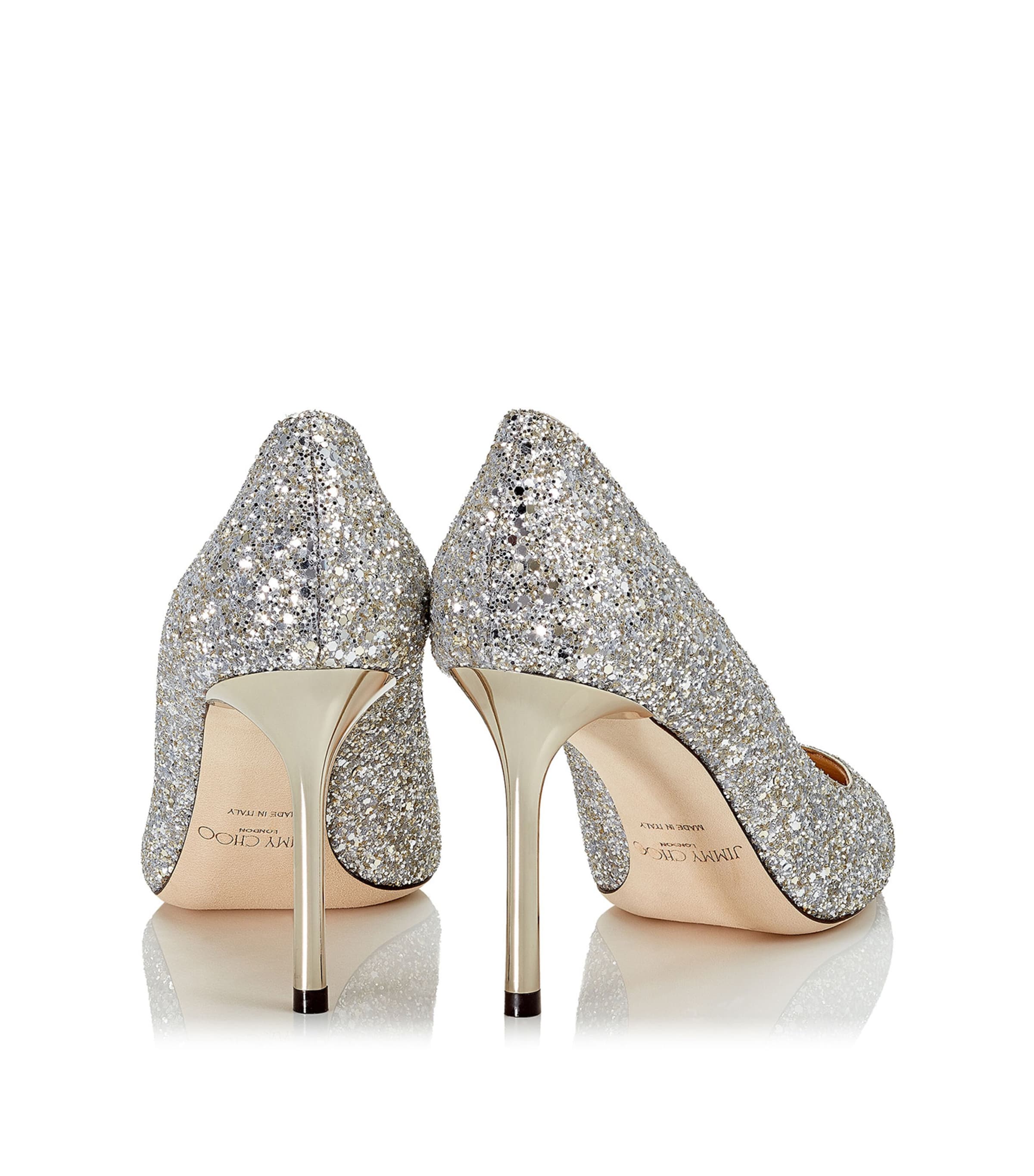 Jimmy Choo Romy 85 Glitter Pumps | Harrods US