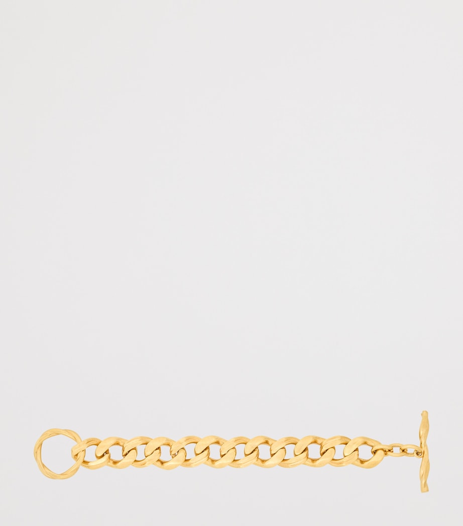 Hammered Curb Chain Link Bracelet 8060 Image 2