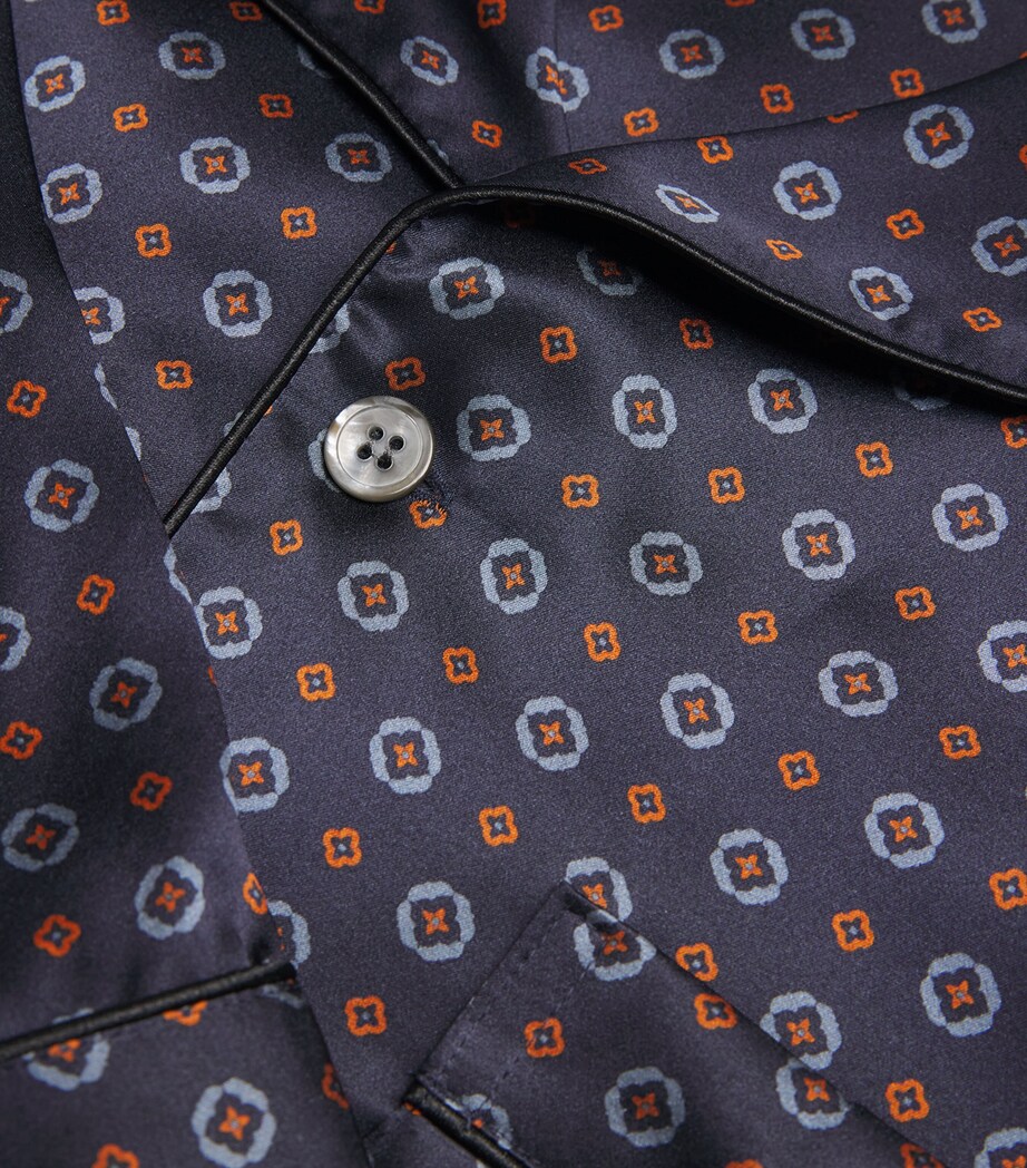 Silk Geometric Brindisi Pyjama Set 127NAV Image 5