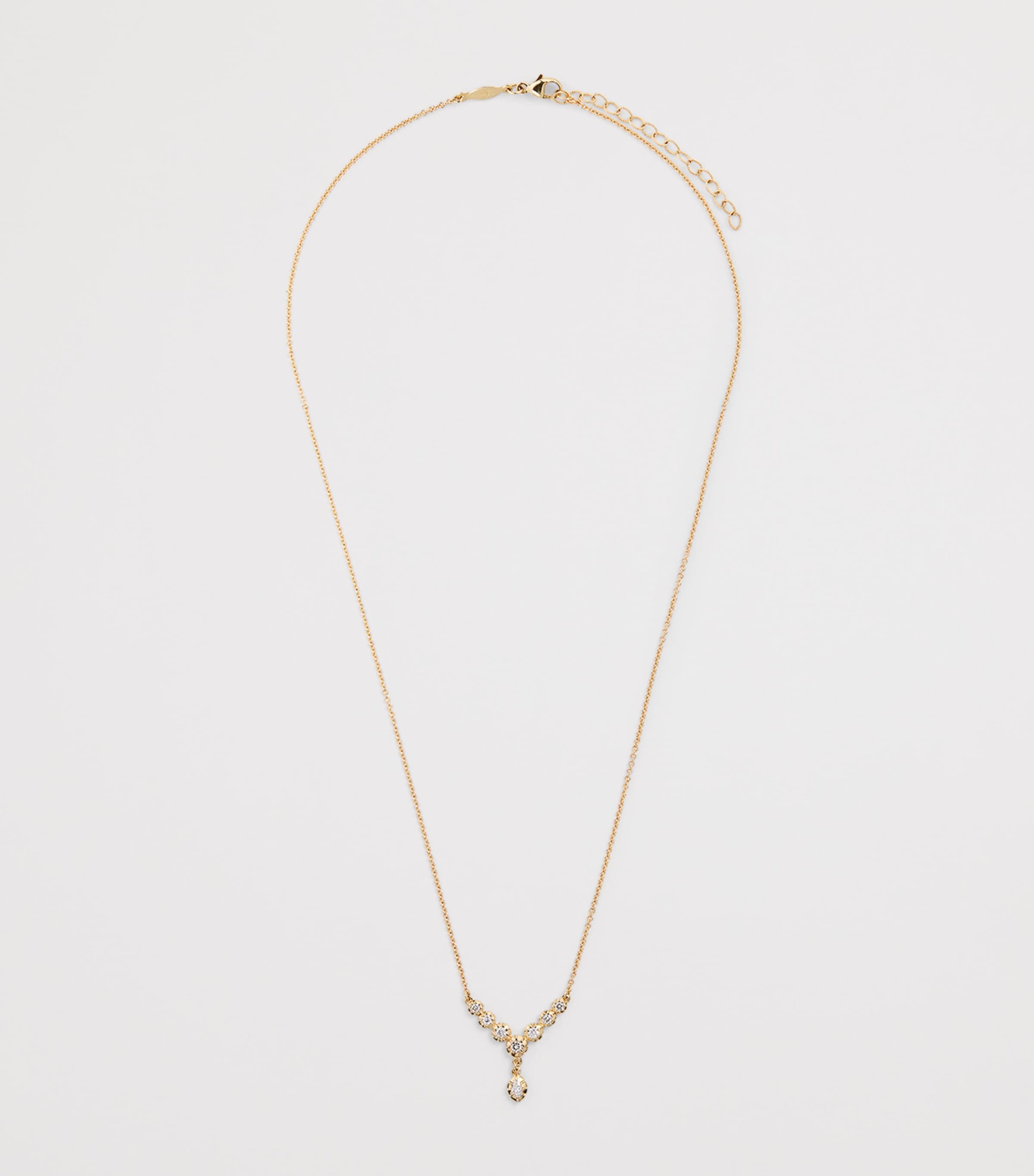 Yellow Gold and Diamond Sophia Necklace YELLOW GOLD Image 3