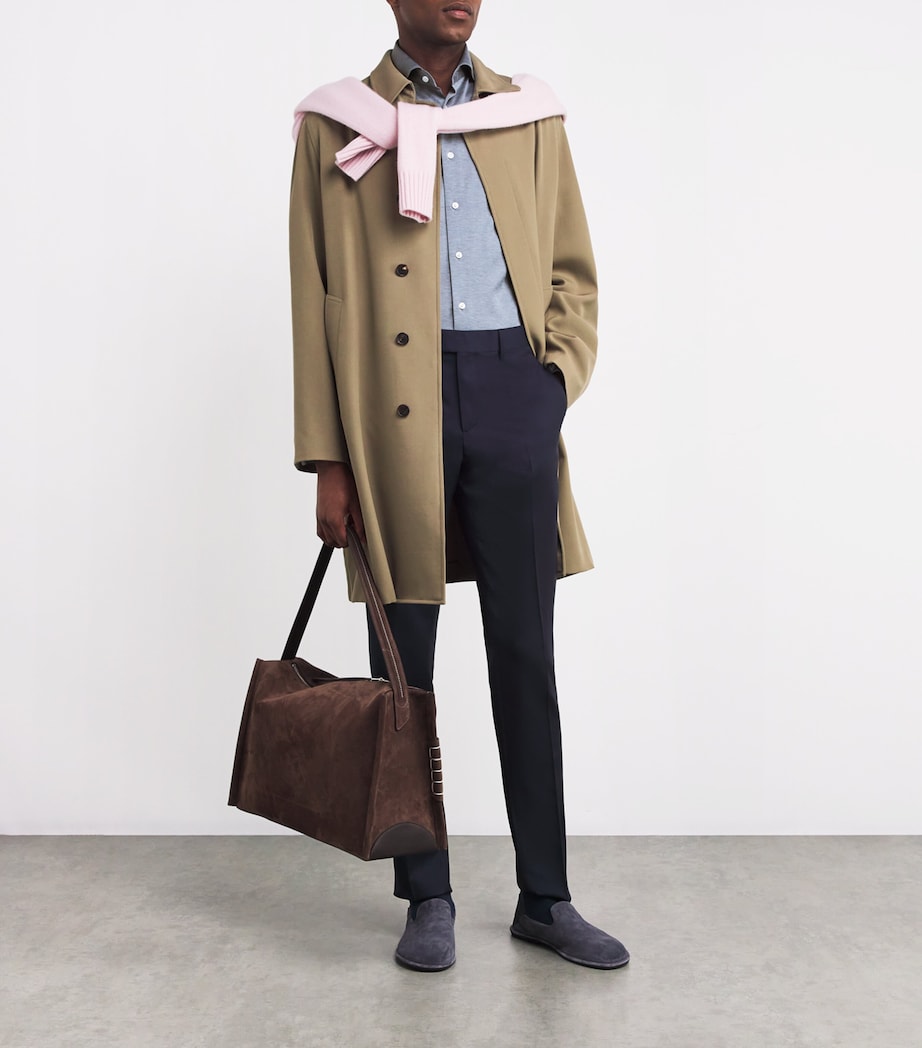 Cotton Slim-Fit Shirt 26 DARK BLUE Image 2