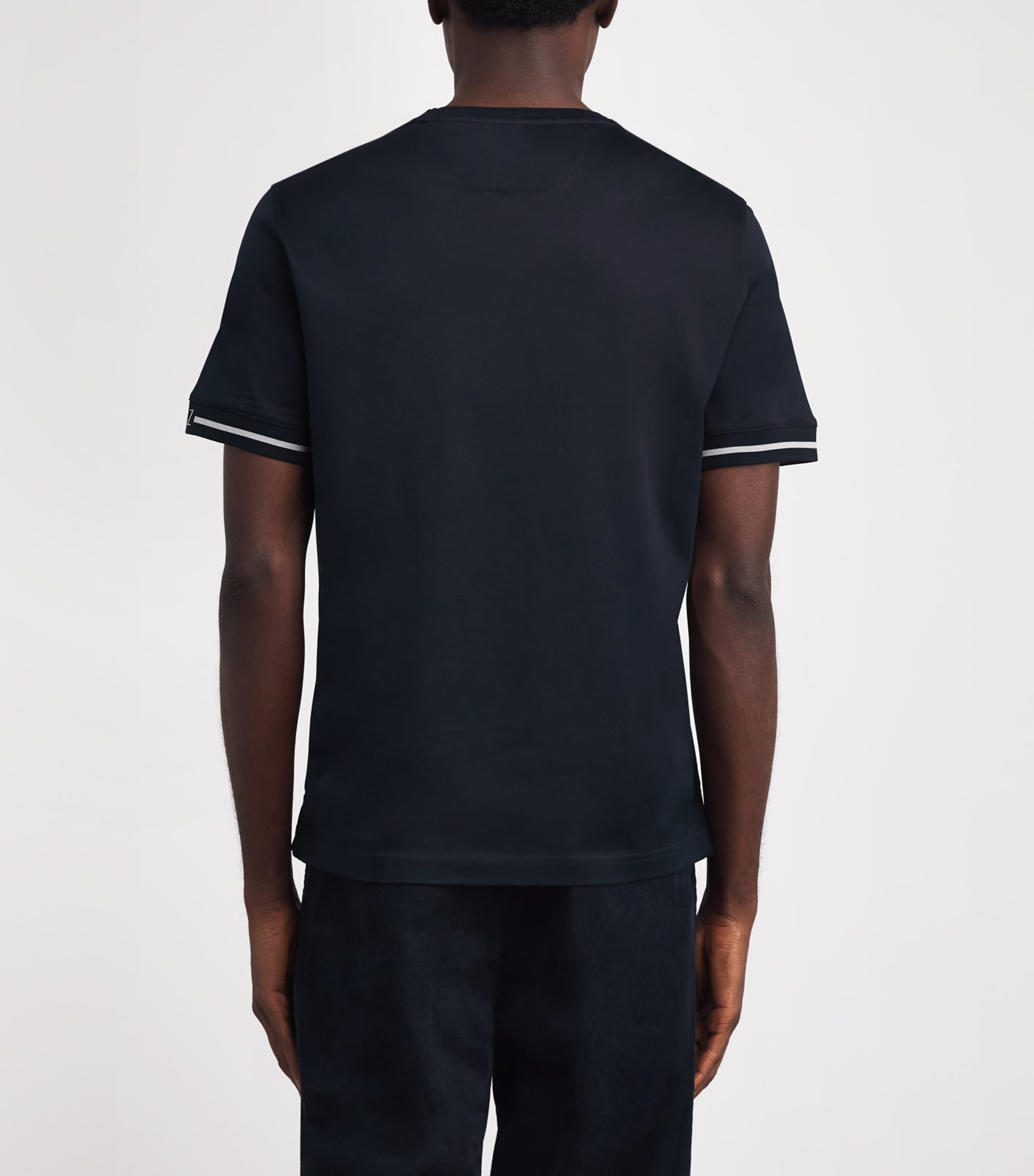 Cotton T-Shirt 01 BLUE NAVY Image 4