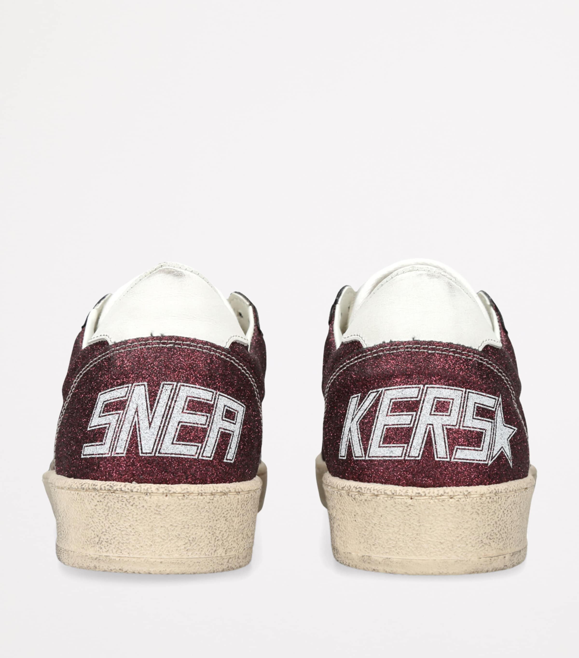 Golden Goose Ballstar Sneakers Wine Comb Image 2