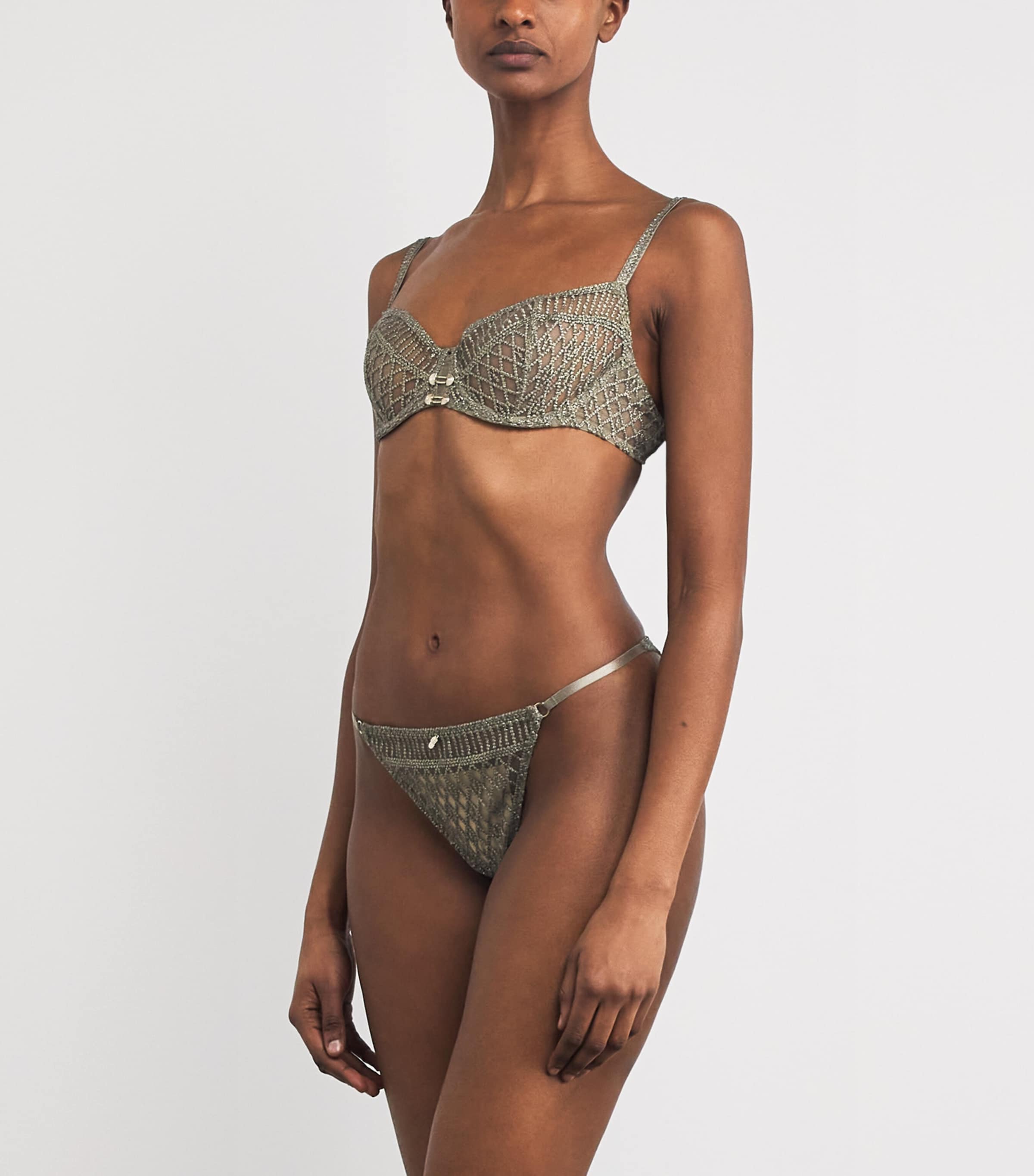 Stardust Dream Half-Cup Bra NILE GREEN Image 2