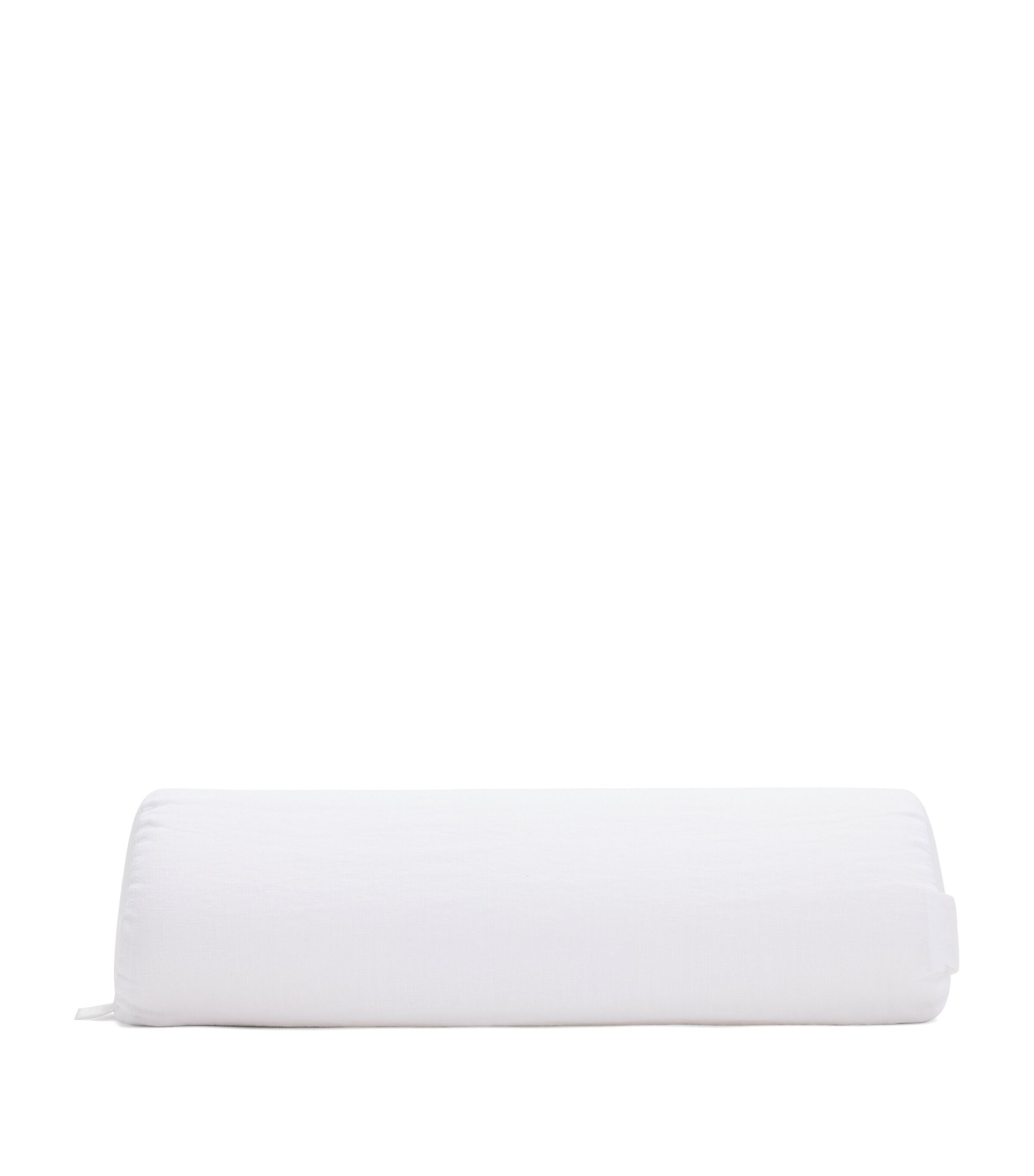 Memory Foam Boost Pillow and Linen Pillowcase (20cm x 47cm) WHITE Image 2