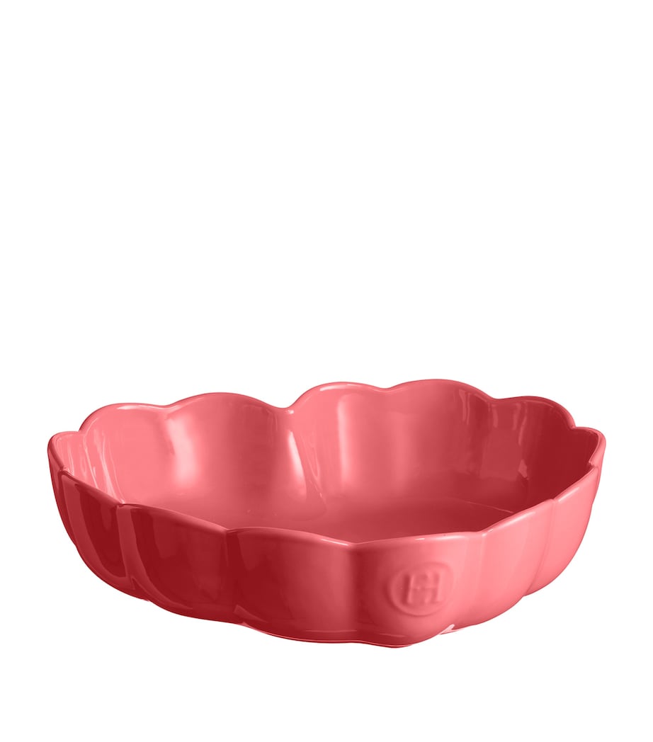 Ceramic Madeleine Heart-Shaped Baking Dish (26.5cm) PINK Image 2