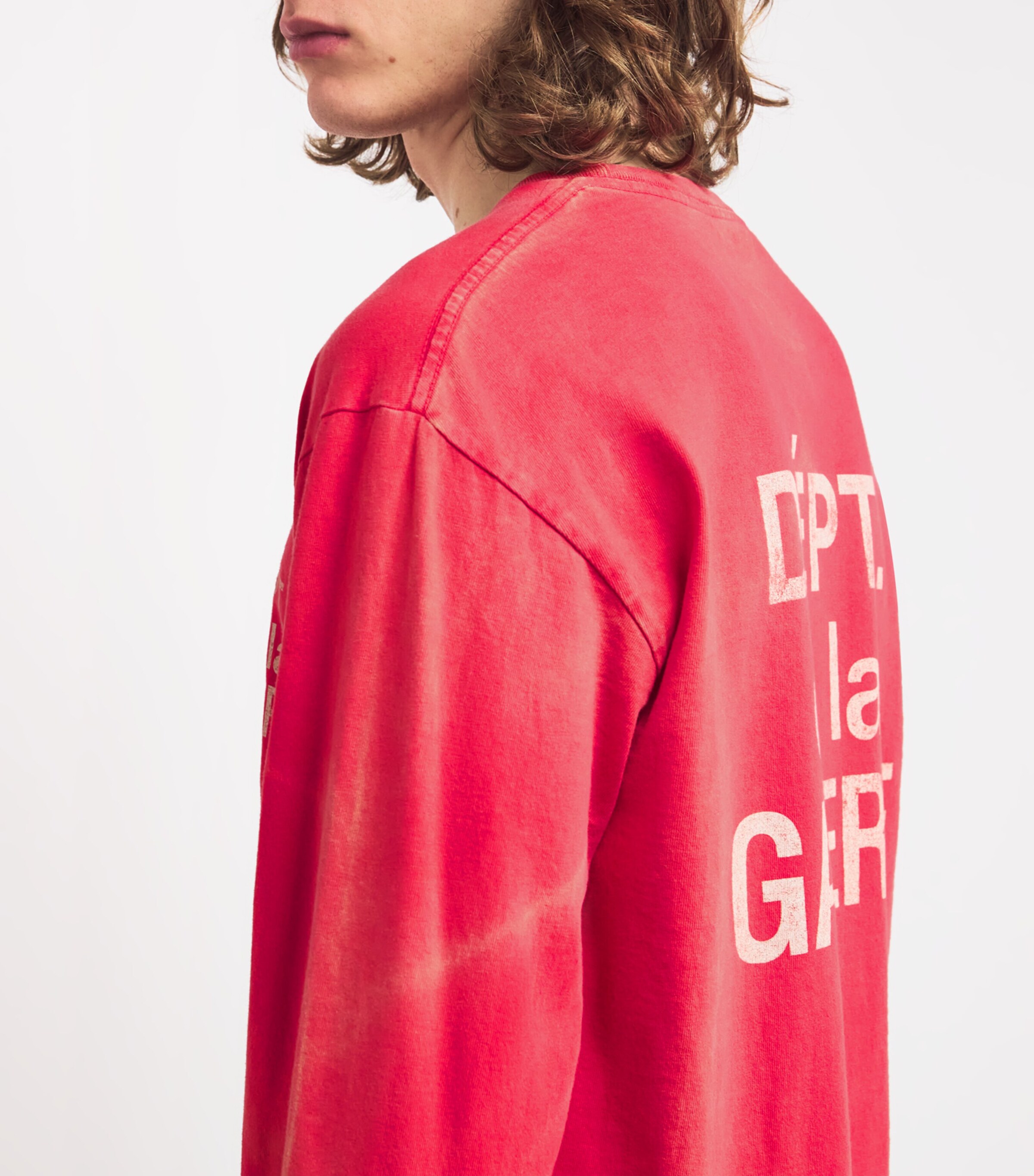 GALLERY DEPT. Red Cotton Long-Sleeve Logo T-Shirt | Harrods US