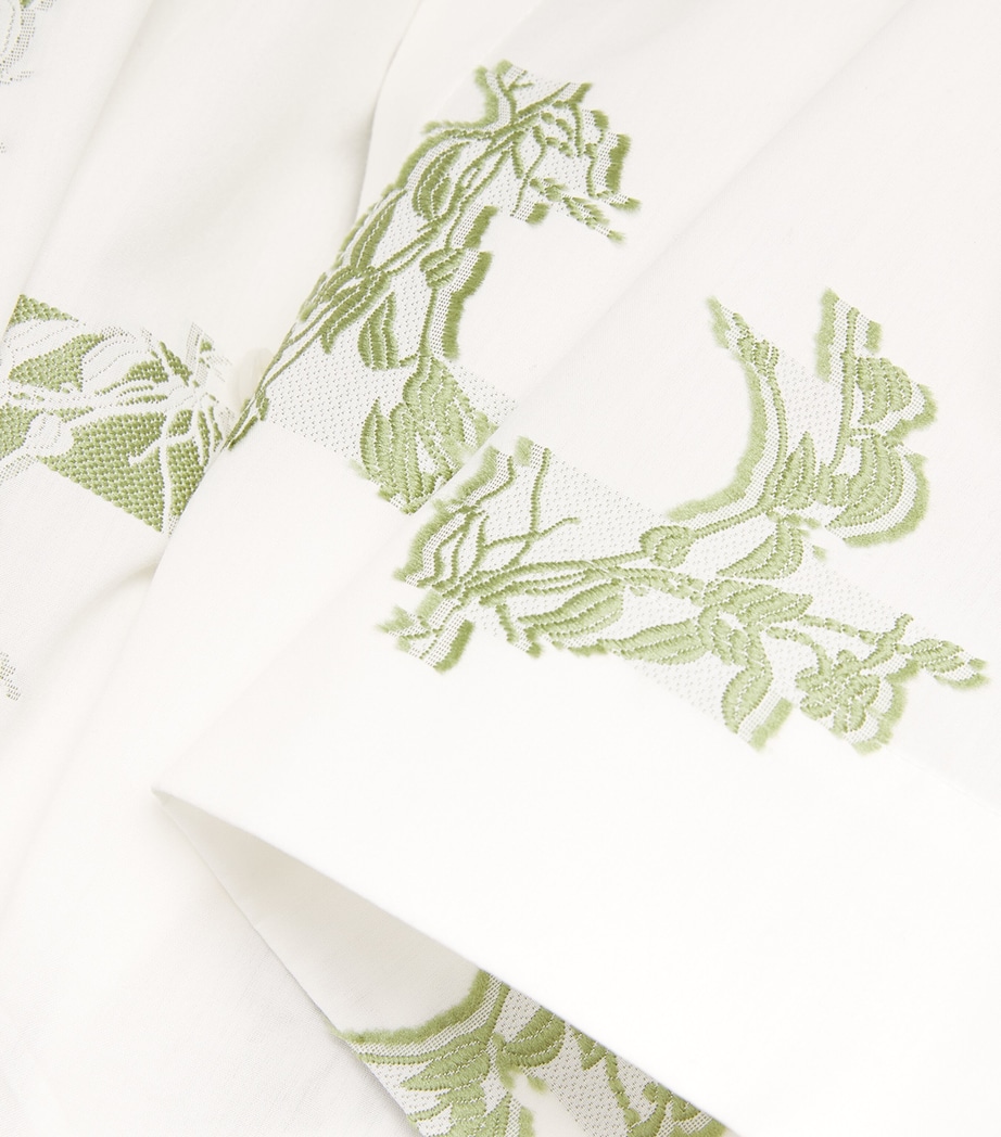 Cotton-Blend Embroidered Shirt IVORY Image 5