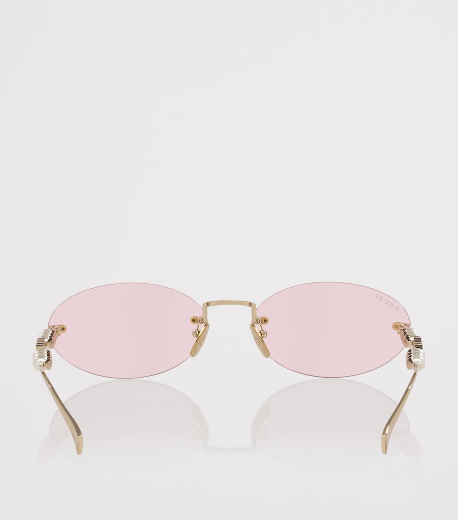 Metal Round Sunglasses 2300R1 Image 4