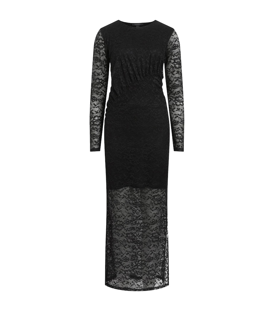 AllSaints Black Lace Edana Midi Dress | Harrods FR AllSaints Black Lace Edana Midi Dress | Harrods FR