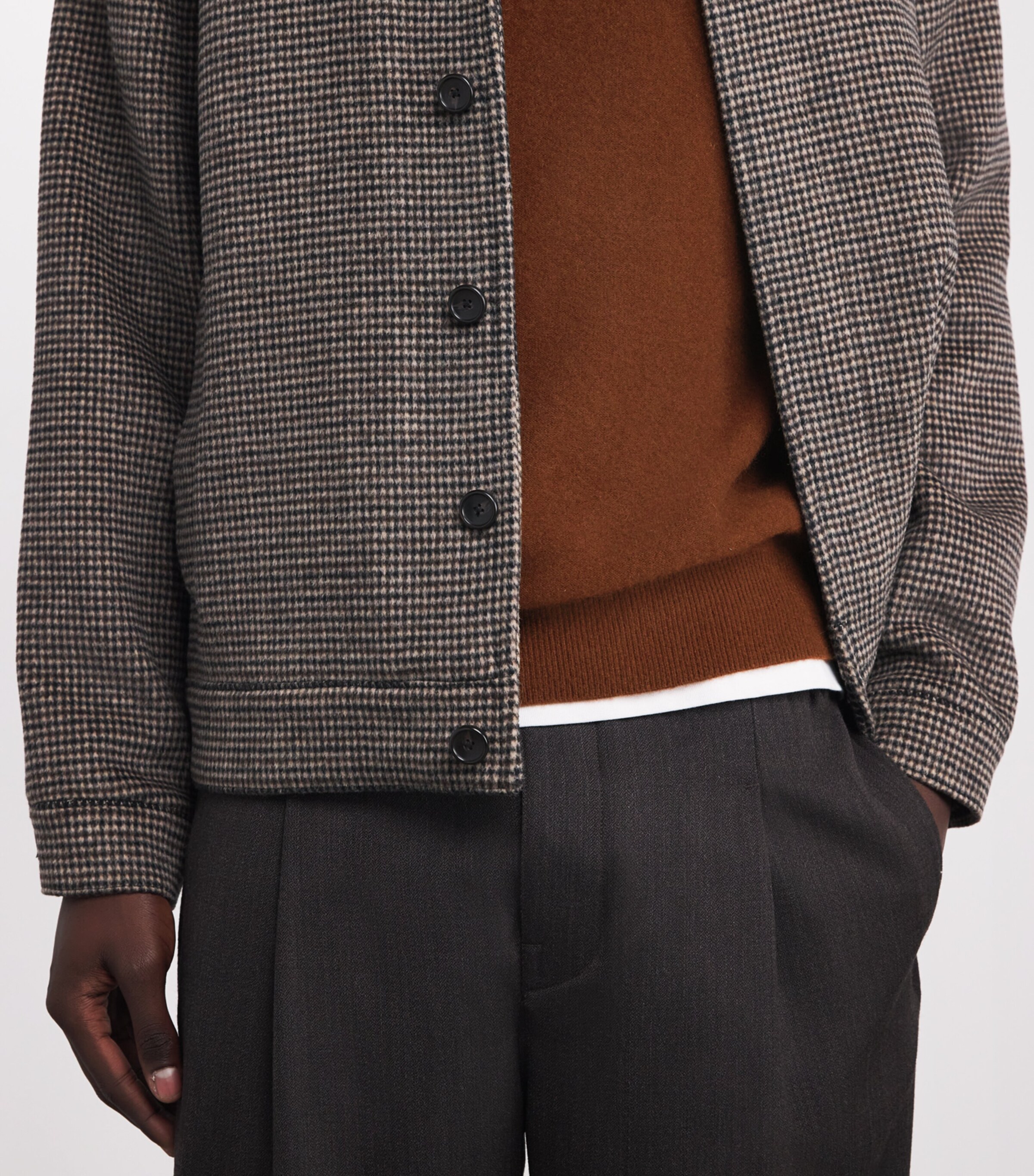 Cashmere Quarter-Zip Sweater 758COD COPPERHEAD Image 6