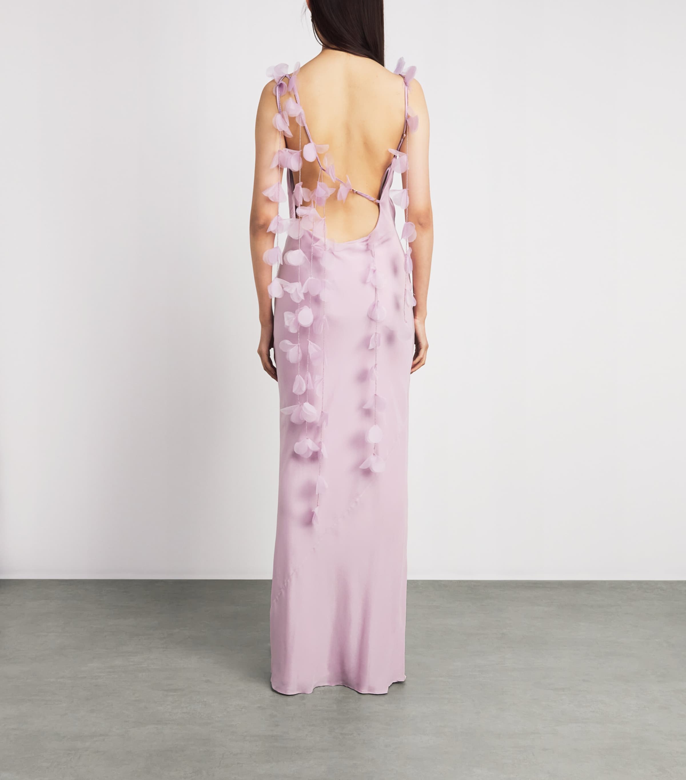 Cult Gaia Womens Silk Satin Nymeria Gown Sweet Pea Image 4