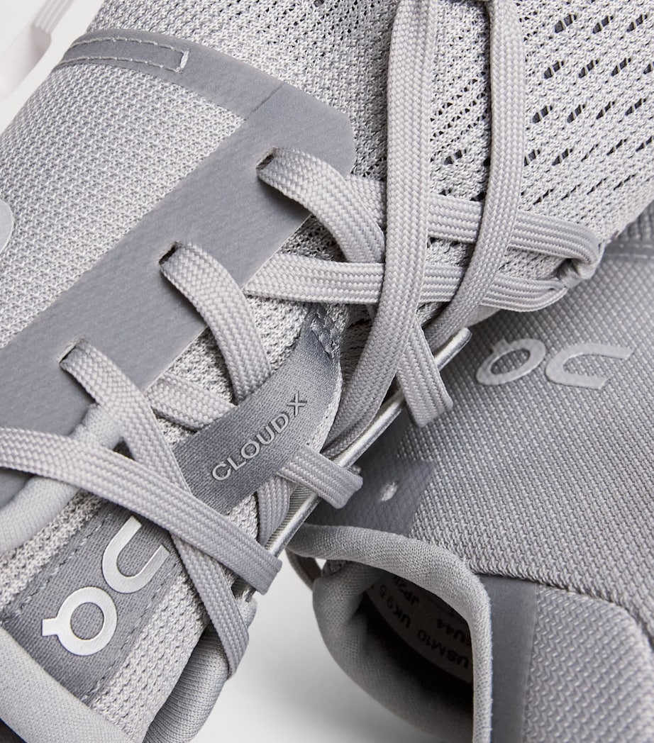 On Mens Cloud X 4 Trainers Alloy | Ivory Image 7