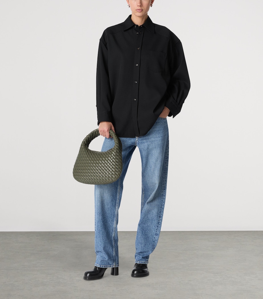 Small Leather Intrecciato Veneta Shoulder Bag 3292 Image 2