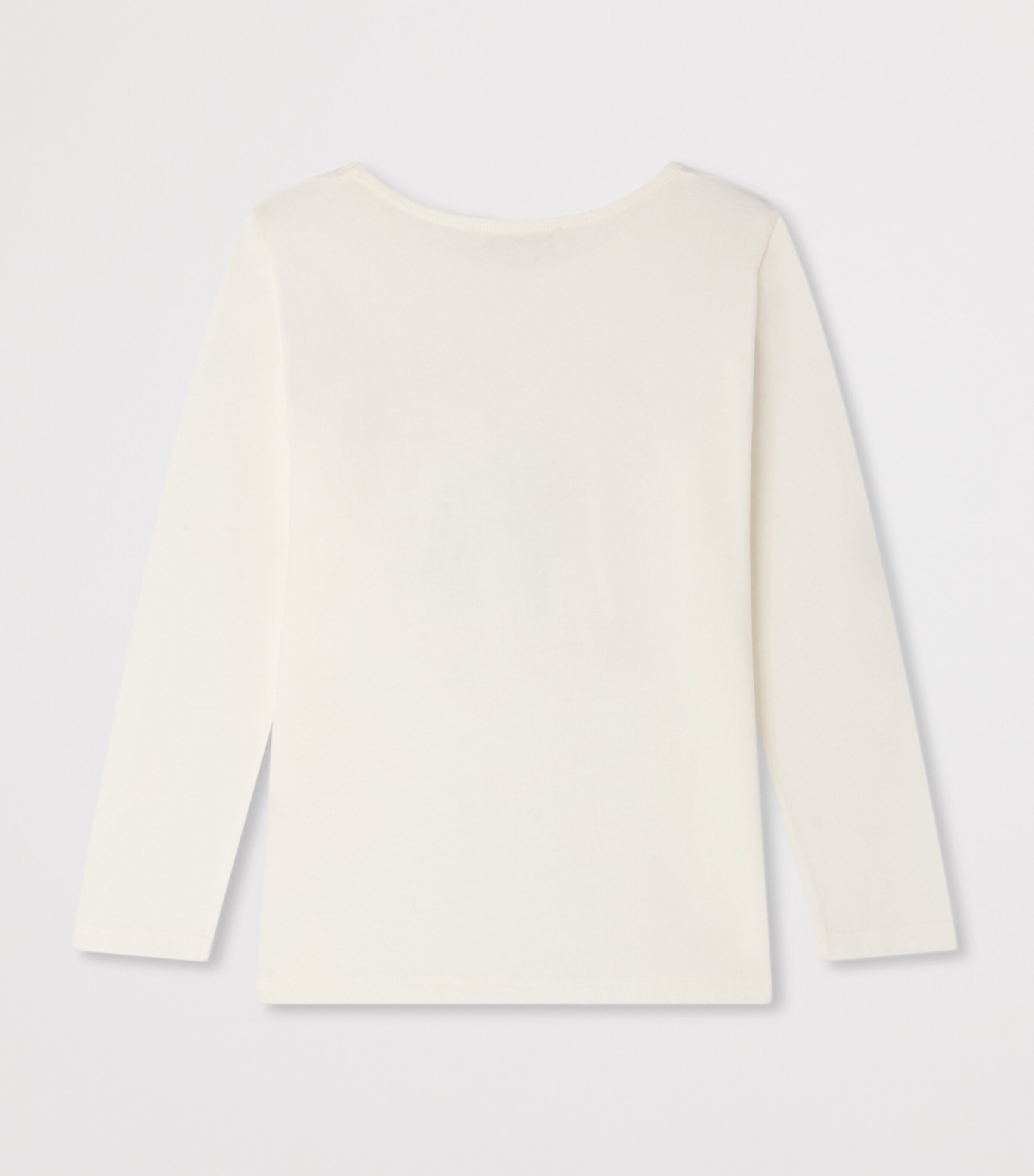 Bonpoint Cotton Printed Long-Sleeve T-Shirt (4 Years) Upb Blanc Lait Image 2