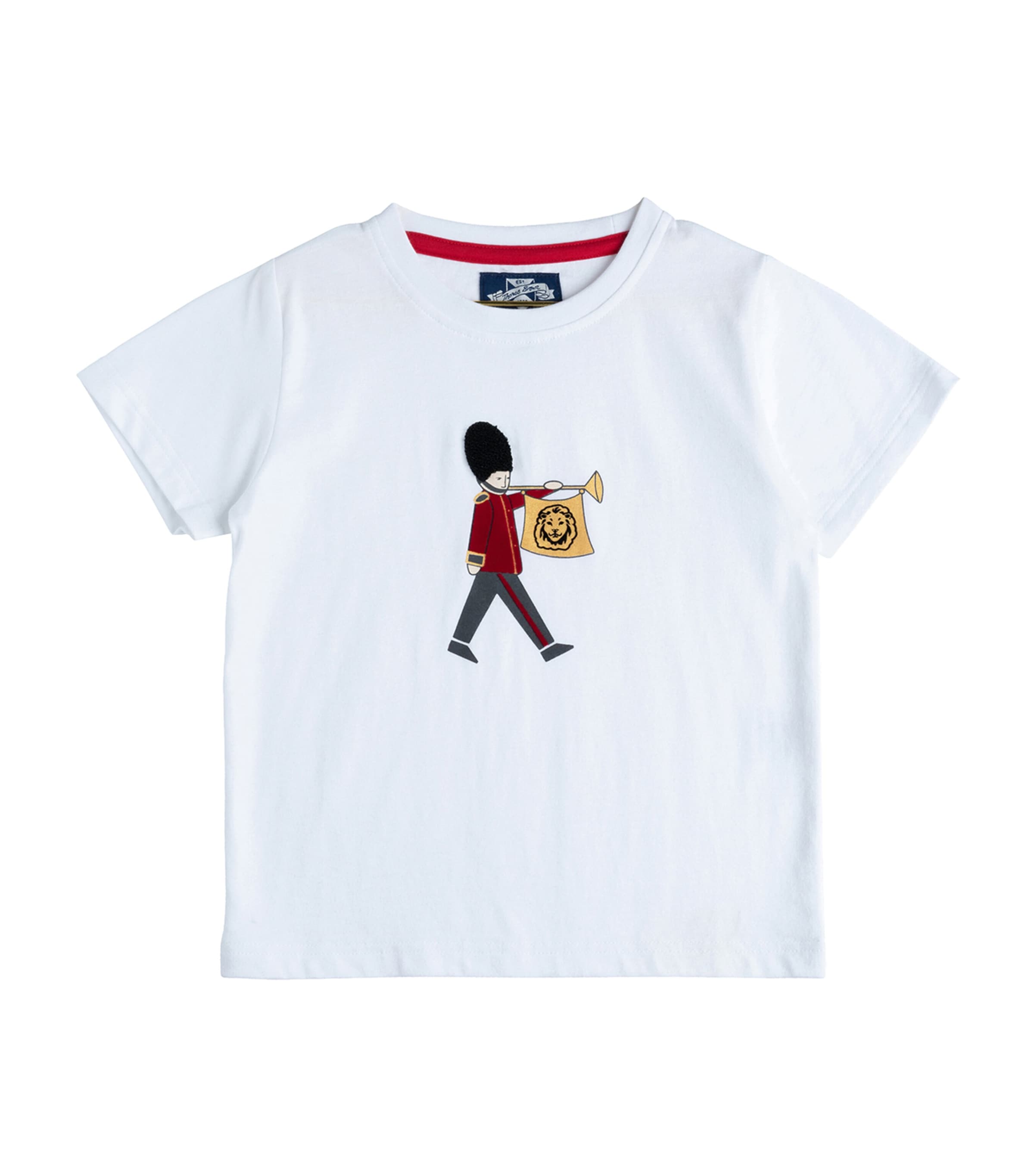 Trotters Boys White Kids Guardsman Short-sleeve Cotton T-shirt 2-11 Years In White