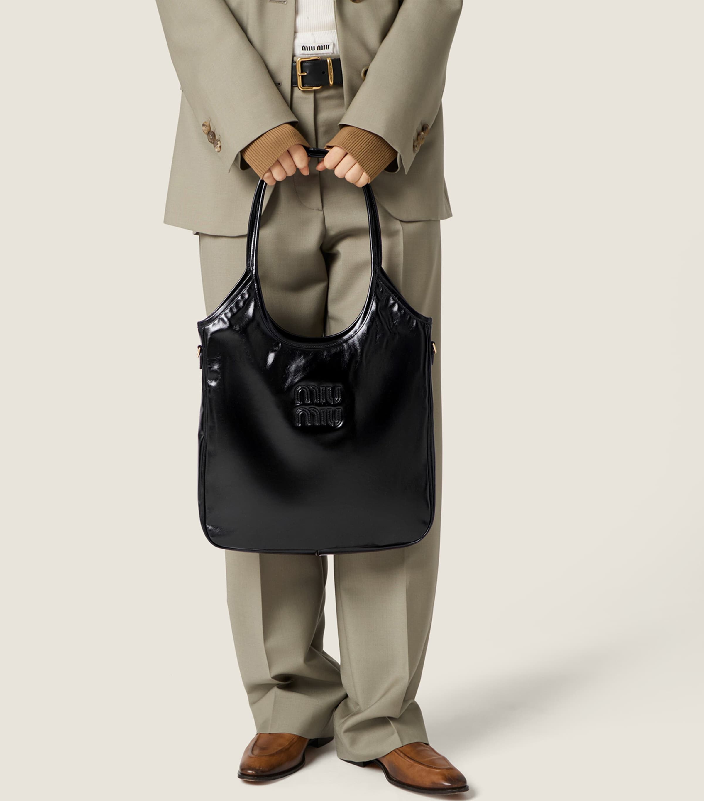 Leather Ivy Top-Handle Bag F0002 Image 2