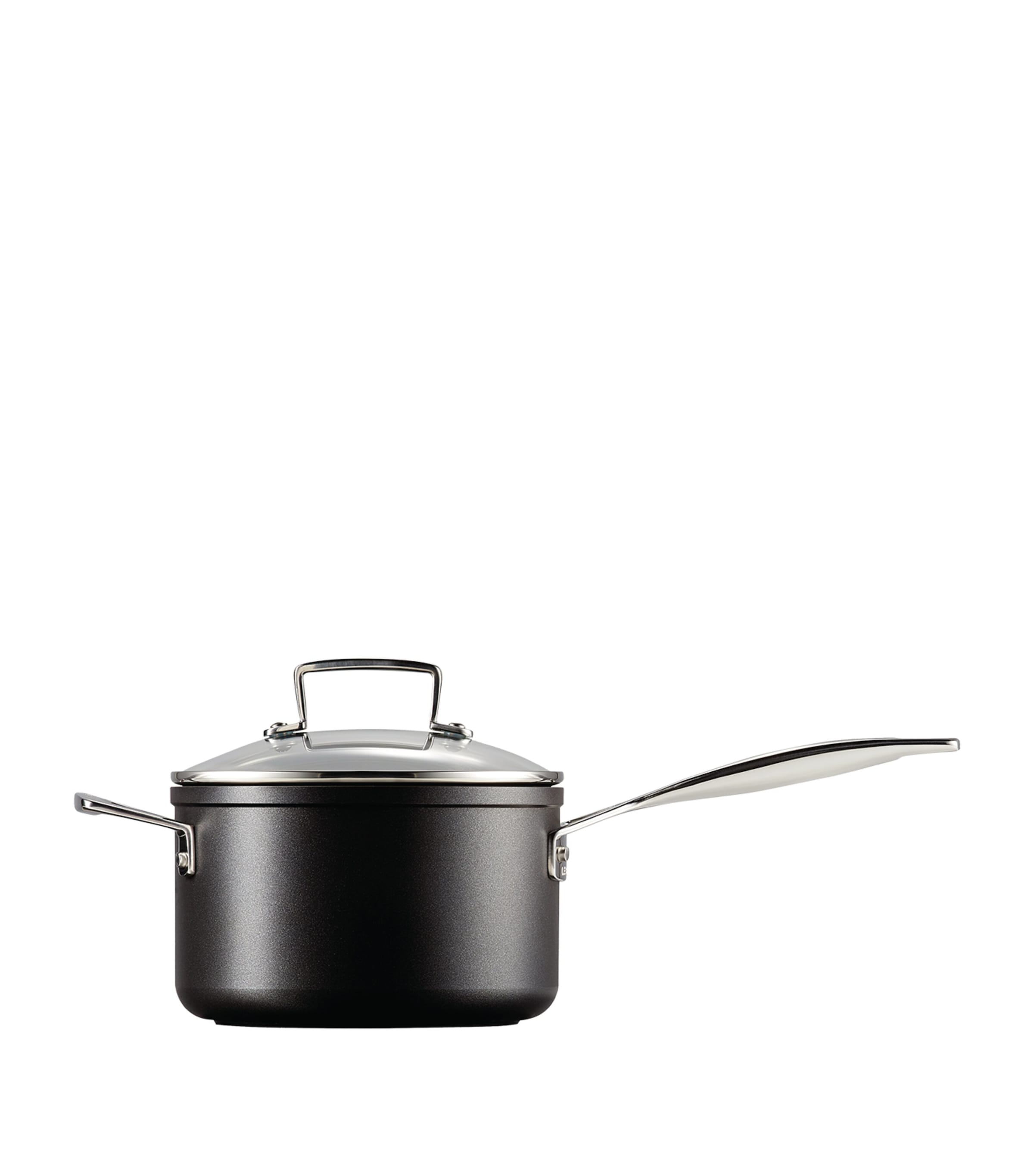 Le Creuset Toughened Non-Stick Saucepan (18cm) Black Image 4