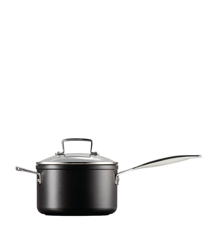 Toughened Non-Stick Saucepan (18cm) BLACK Image 4